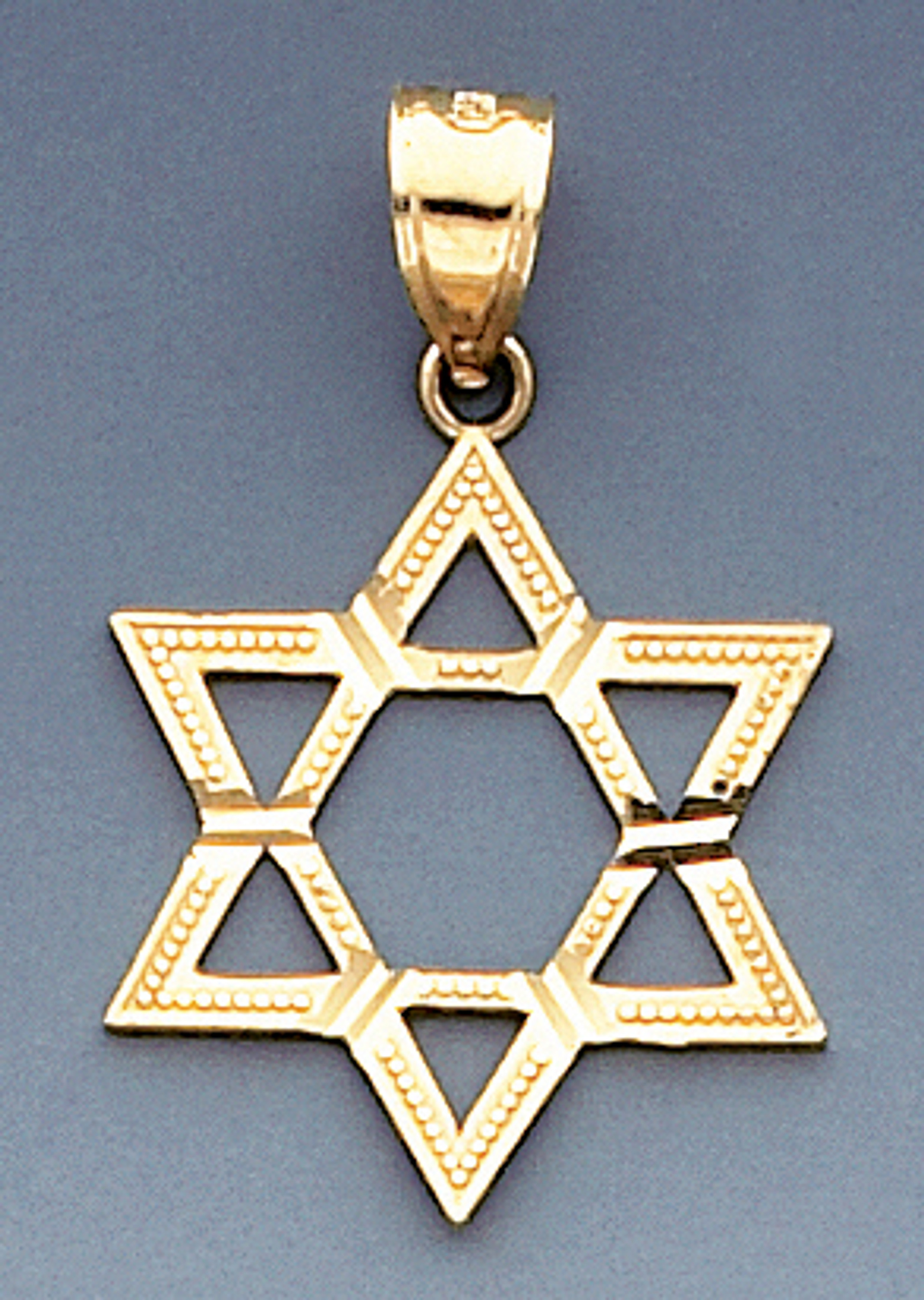 14k Gold 30.5mm Star Of David Charm 14k Gold 30.5mm Star Of David Charm