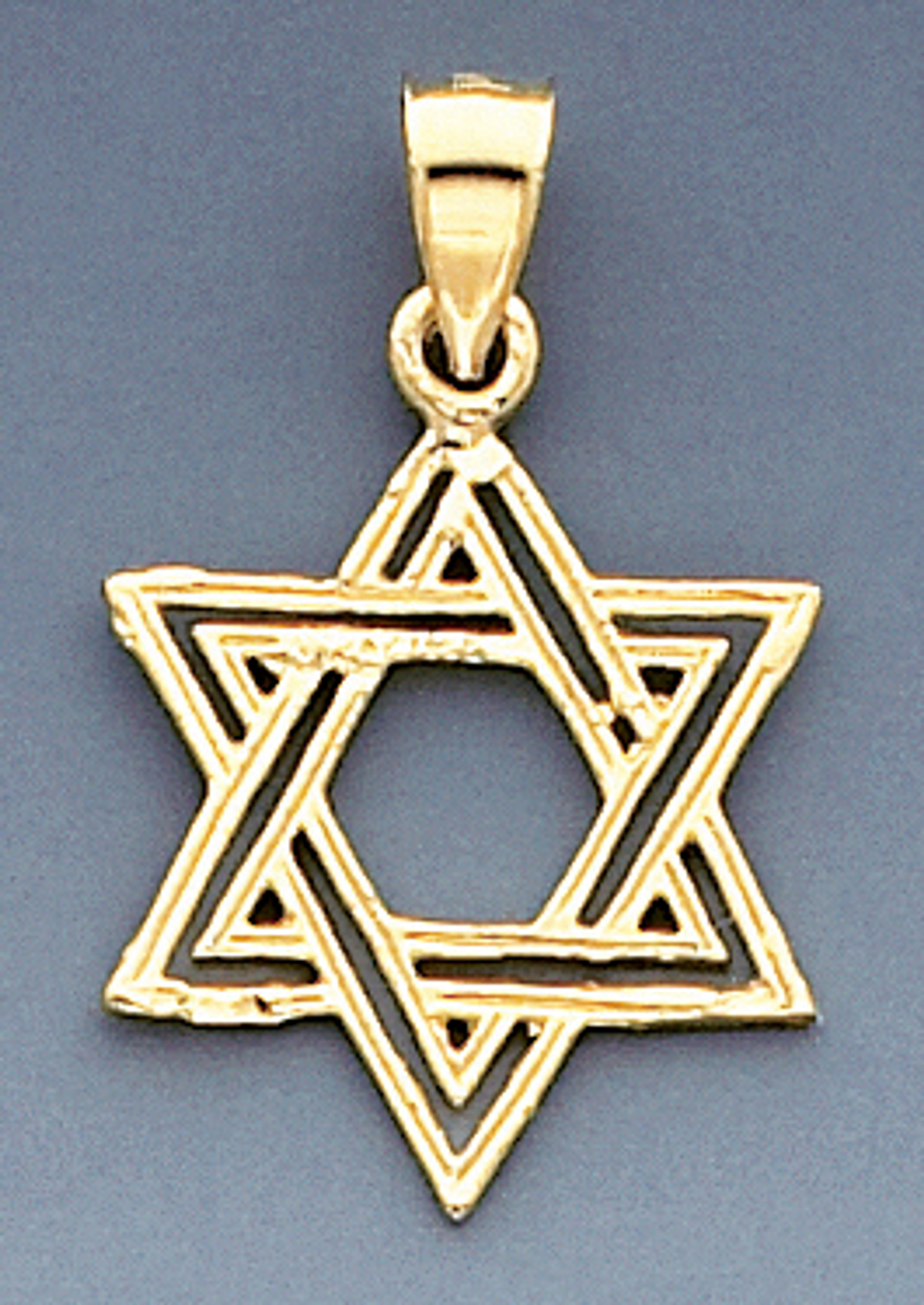 14k Gold 27.8mm Star Of David Charm 14k Gold 27.8mm Star Of David Charm