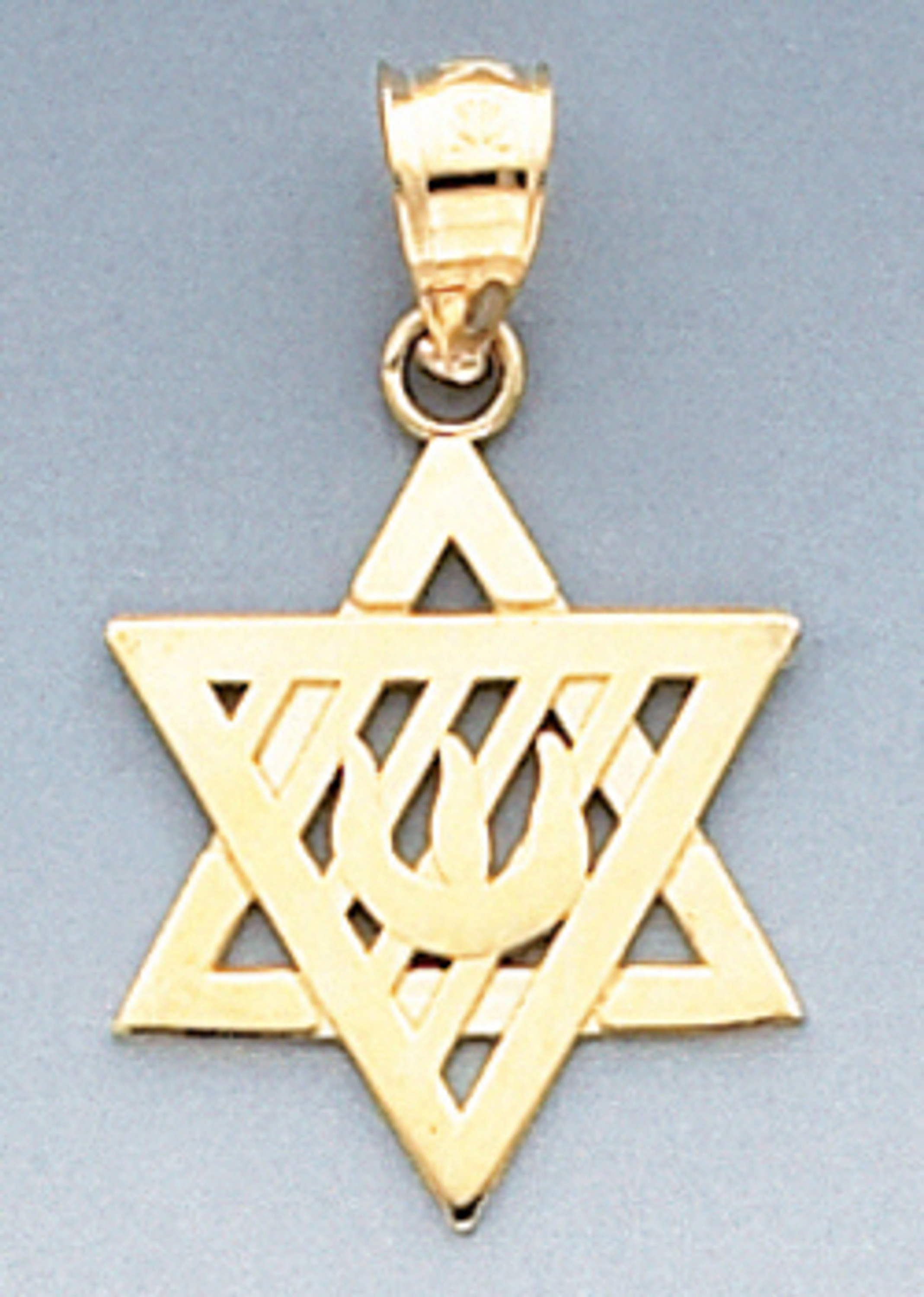 14k Gold 24mm Star Of David Charm. 14k Gold 24mm Star Of David Charm.
