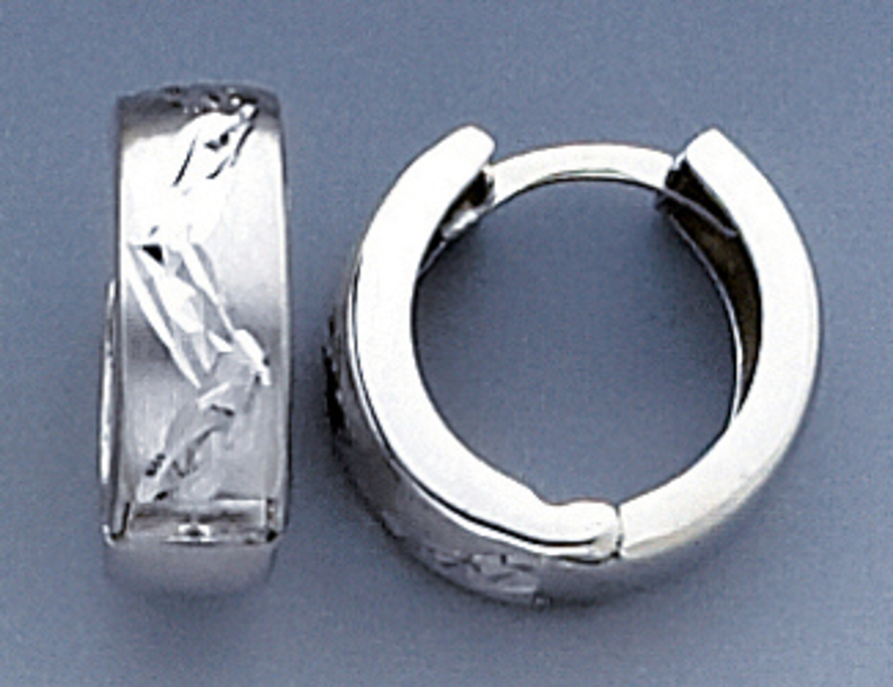 14k White Gold Huggies Earring. 14k White Gold Huggies Earring.