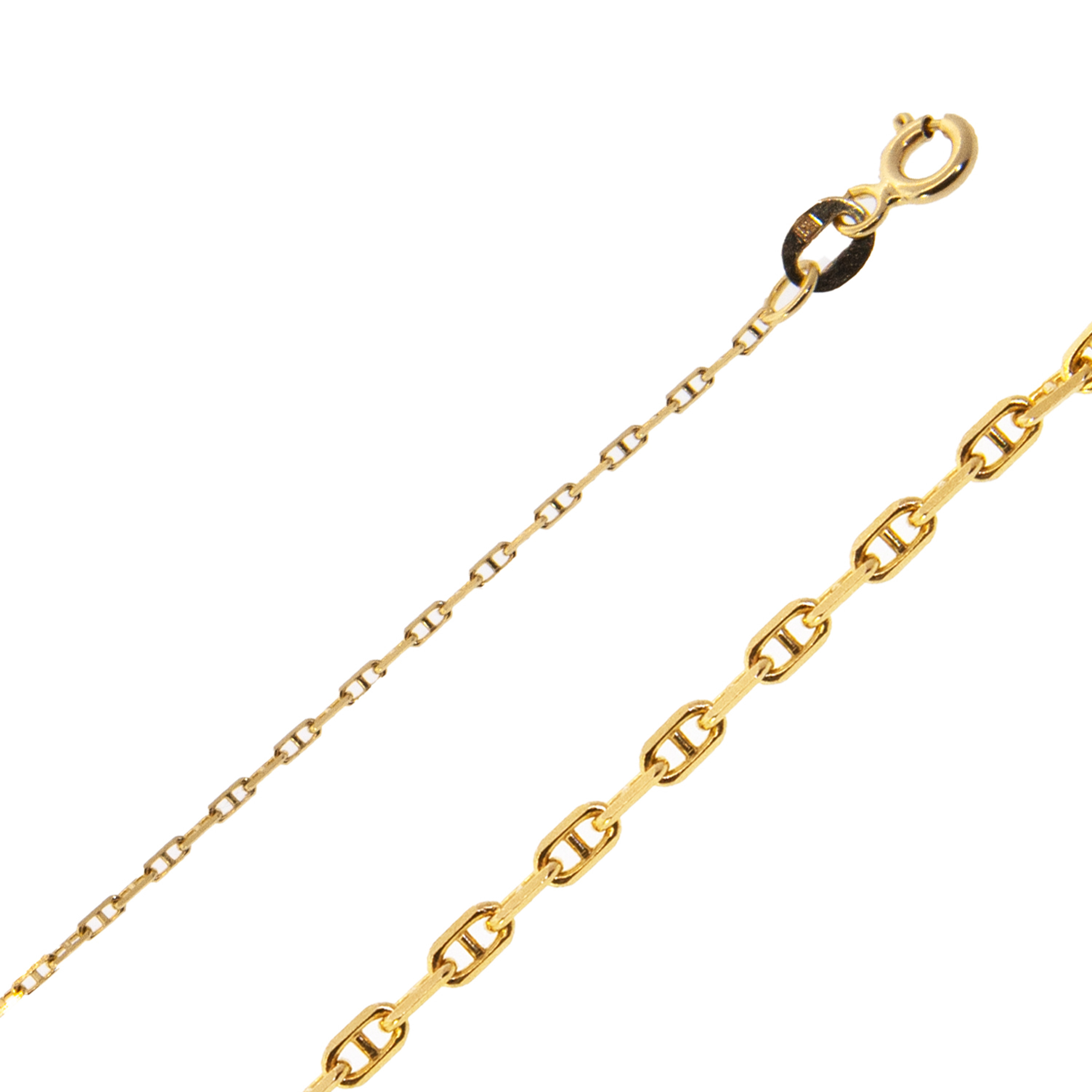 14K Yellow Gold 1.8 mm Anchor Chain 16 Inches 14K Yellow Gold 1.8 mm Anchor Chain 16 Inches
