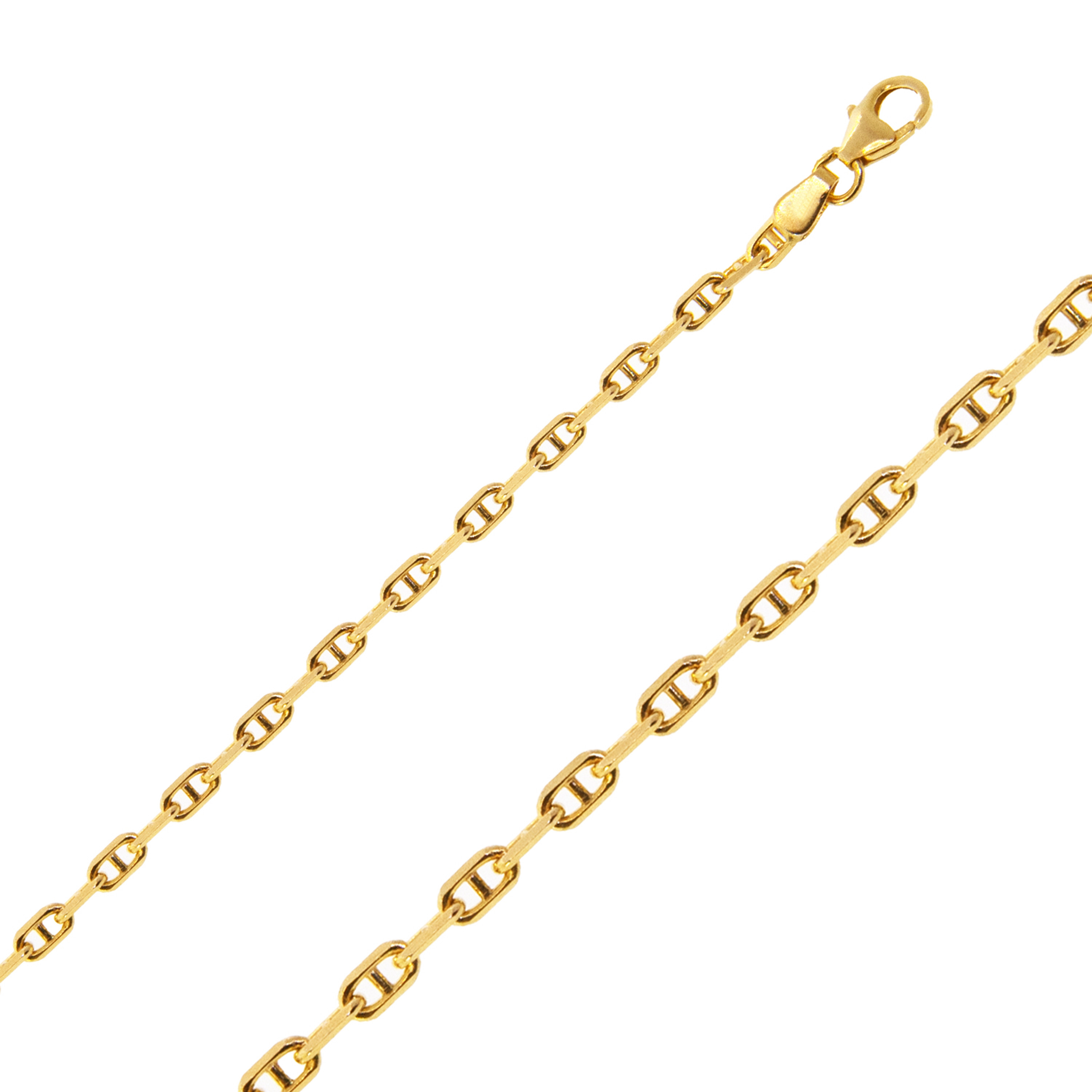 14K Yellow Gold 2.0 mm Anchor Chain 16 Inches 14K Yellow Gold 2.0 mm Anchor Chain 16 Inches