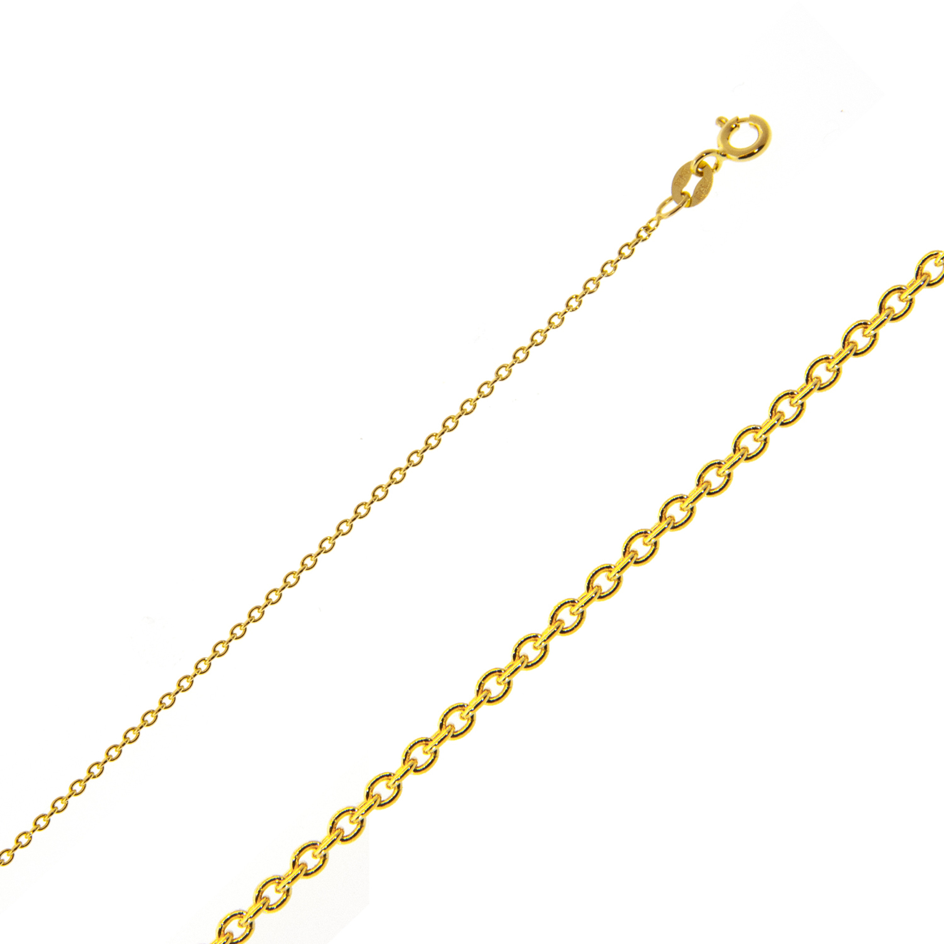 14k Gold Rolo (cable) Link Chain, 0.8mm Wide 20 Inches 14k Gold Rolo (cable) Link Chain, 0.8mm Wide 20 Inches
