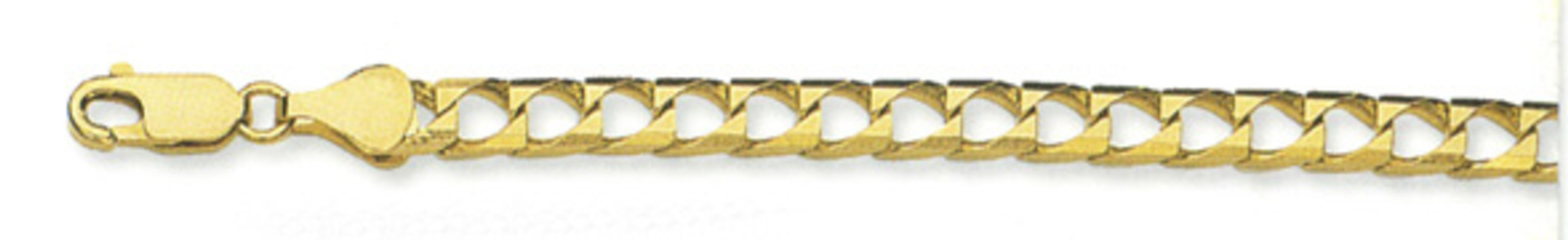 14k Yellow Gold Square Cuban Link Chain, 4.5mm Wide 20 Inches 14k Yellow Gold Square Cuban Link Chain, 4.5mm Wide 20 Inches