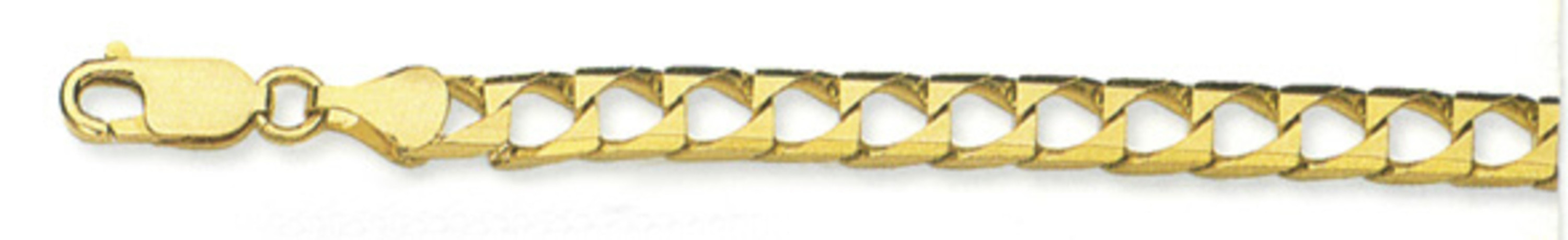 14k Yellow Gold Square Cuban Link Chain, 5.5mm Wide 30 Inches 14k Yellow Gold Square Cuban Link Chain, 5.5mm Wide 30 Inches