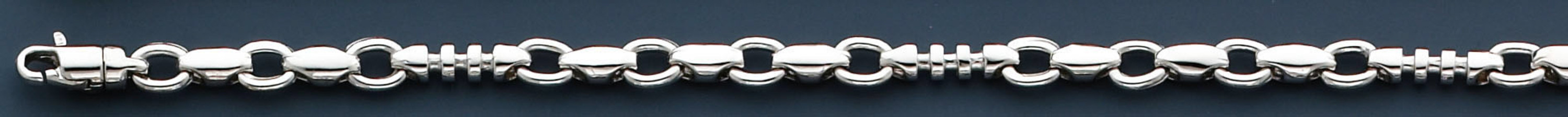 Solid Platinum Fancy Hand Made Chain 3.4mm 30 Inches