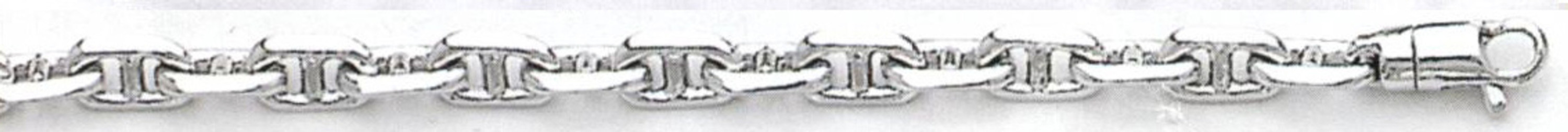 14k White Gold "Nickel Free" 5mm Anchor Chain 20" 14k White Gold "Nickel Free" 5mm Anchor Chain 20"