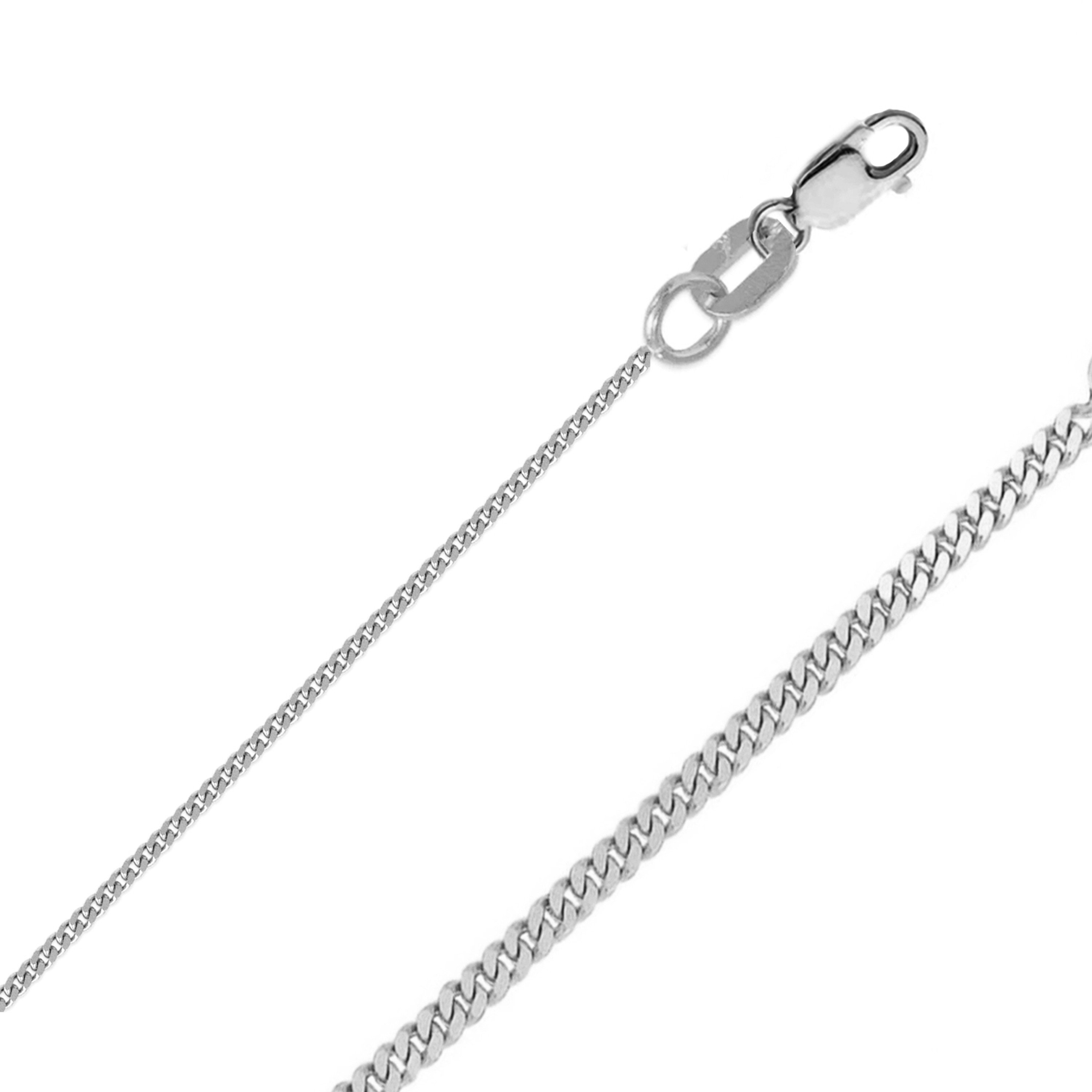 14k White Gold (Nickel Free) 1.50mm Cable Chain 20 Inches 14k White Gold (Nickel Free) 1.50mm Cable Chain 20 Inches