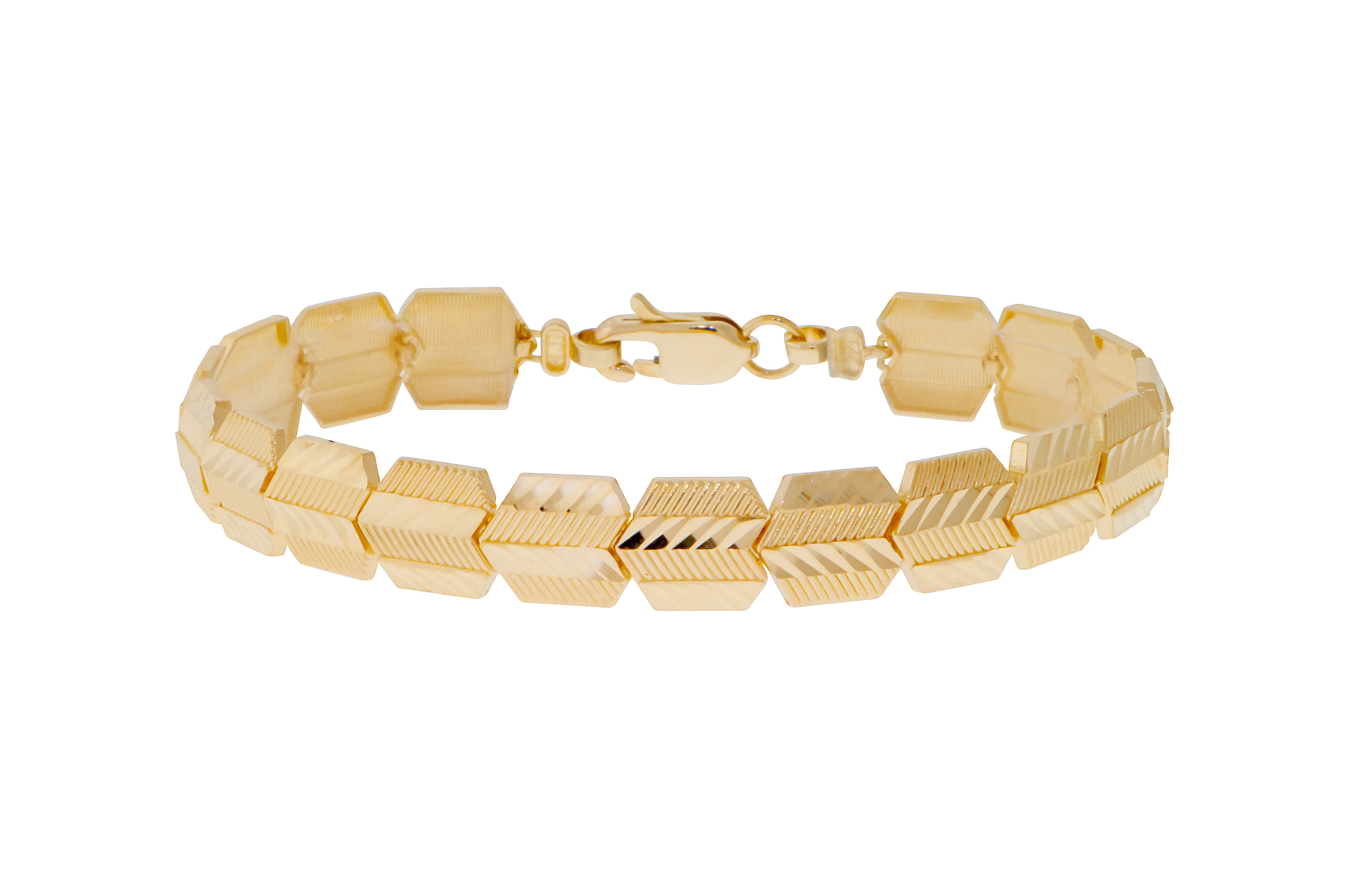 14k Gold Diamond Cut Bracelets 9mm Wide 14k Gold Diamond Cut Bracelets 9mm Wide