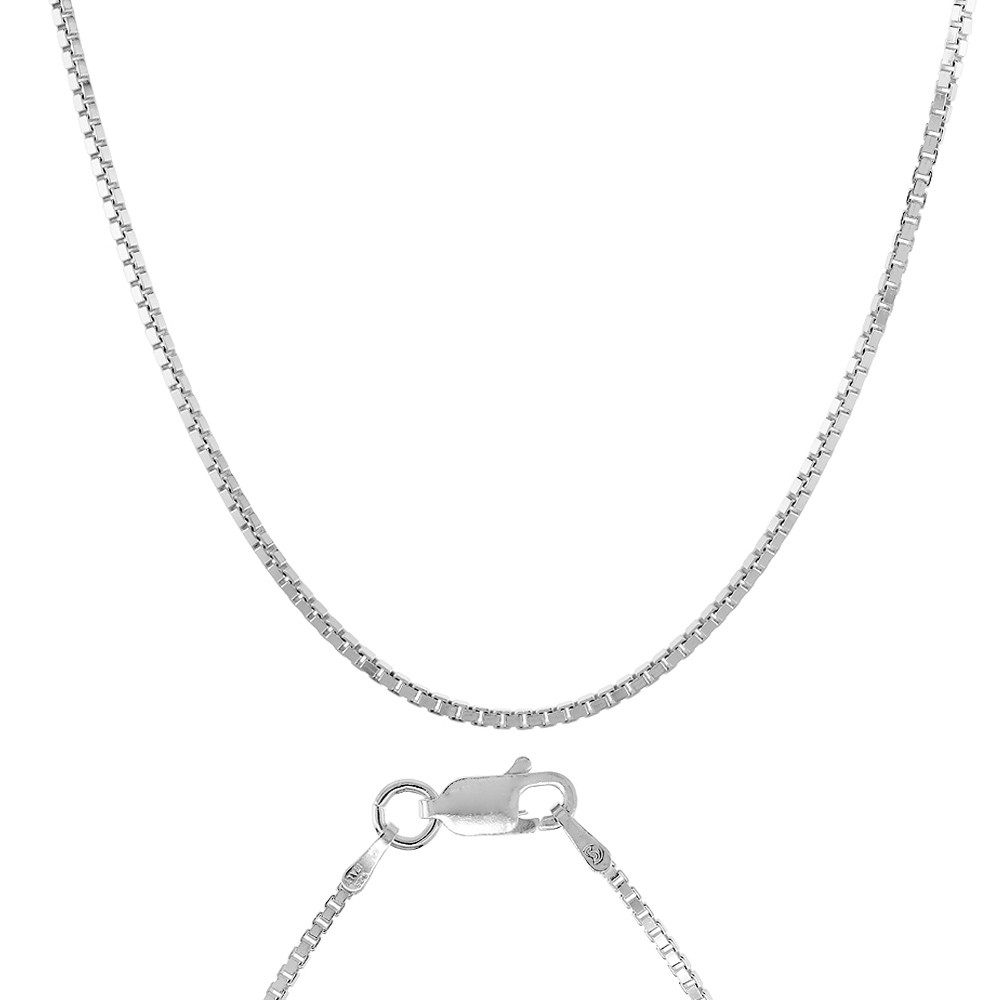 Sterling Silver "Nickel Free" 1.5mm Box Chain 22"