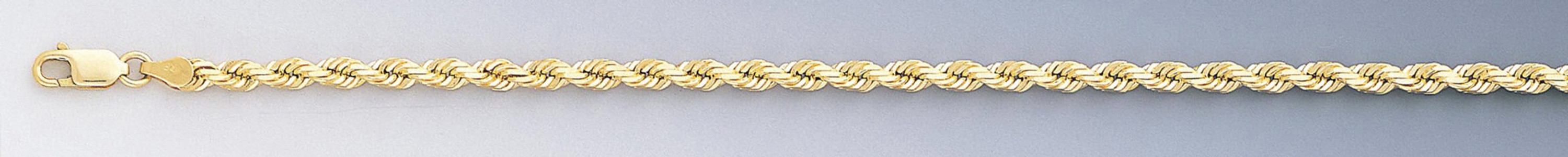 18k Gold 4mm Italian Diamond Cut Rope Chain 16 Inches 18k Gold 4mm Italian Diamond Cut Rope Chain 16 Inches