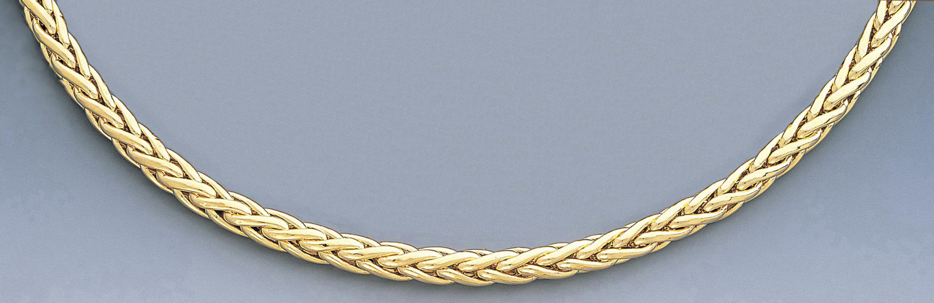 14k Gold 7mm Hollow Spiga Necklace 30 Inches 14k Gold 7mm Hollow Spiga Necklace 30 Inches