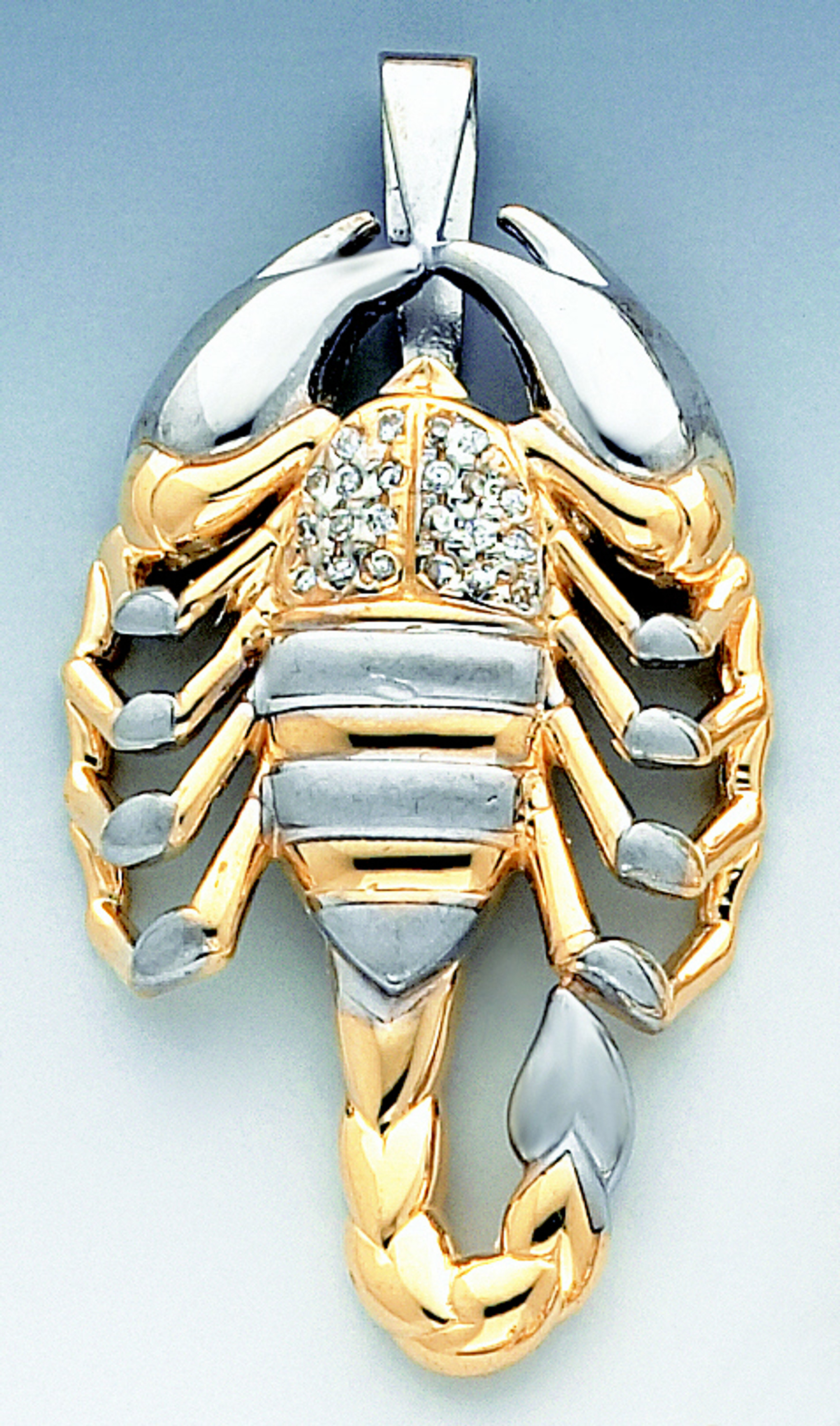 I4k Tri Color Gold Scoprion Pendant I4k Tri Color Gold Scoprion Pendant