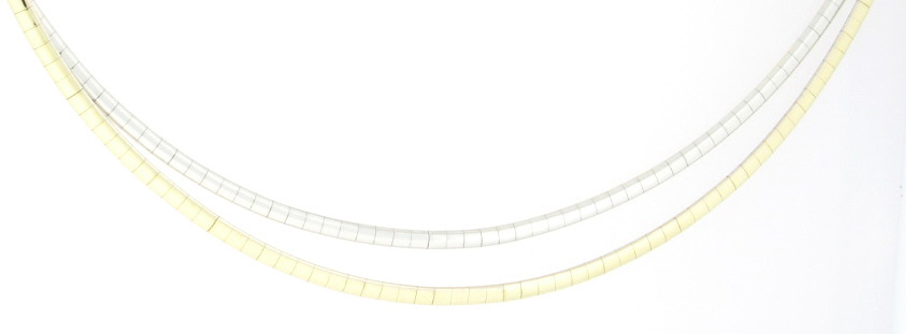 14k Reversible Omega Necklace 2.5 Mm 20" 14k Reversible Omega Necklace 2.5 Mm 20"