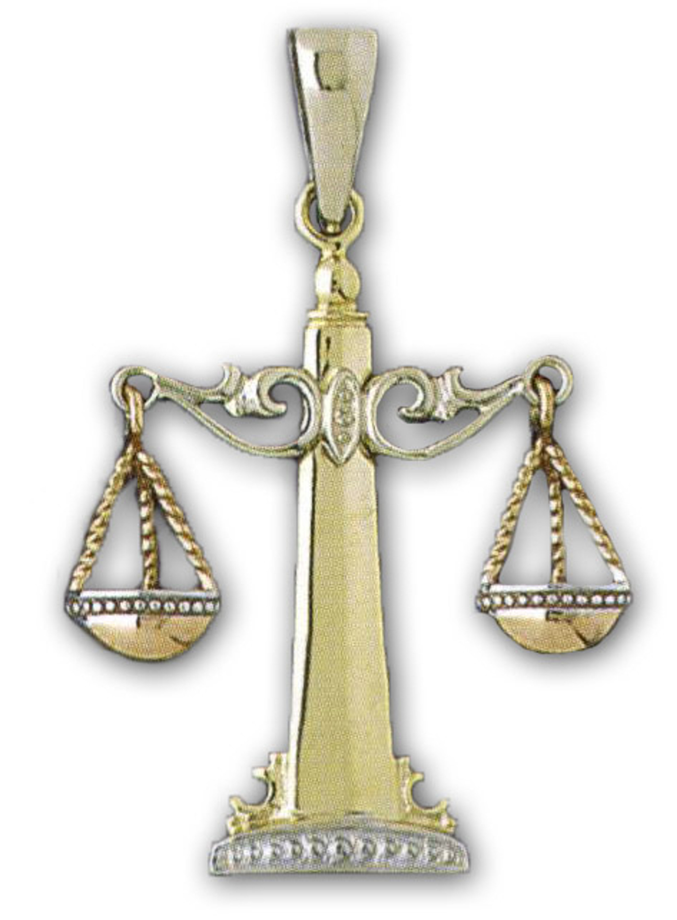 14k Tri-gold Libra Charm (pendant) 14k Tri-gold Libra Charm (pendant)