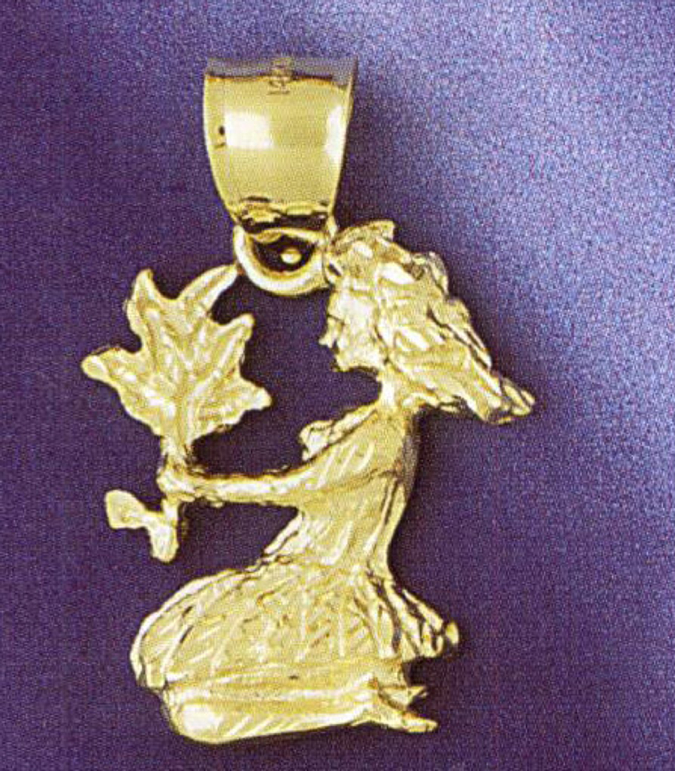 14k Yellow Gold Virgo Charm (pendant) 14k Yellow Gold Virgo Charm (pendant)
