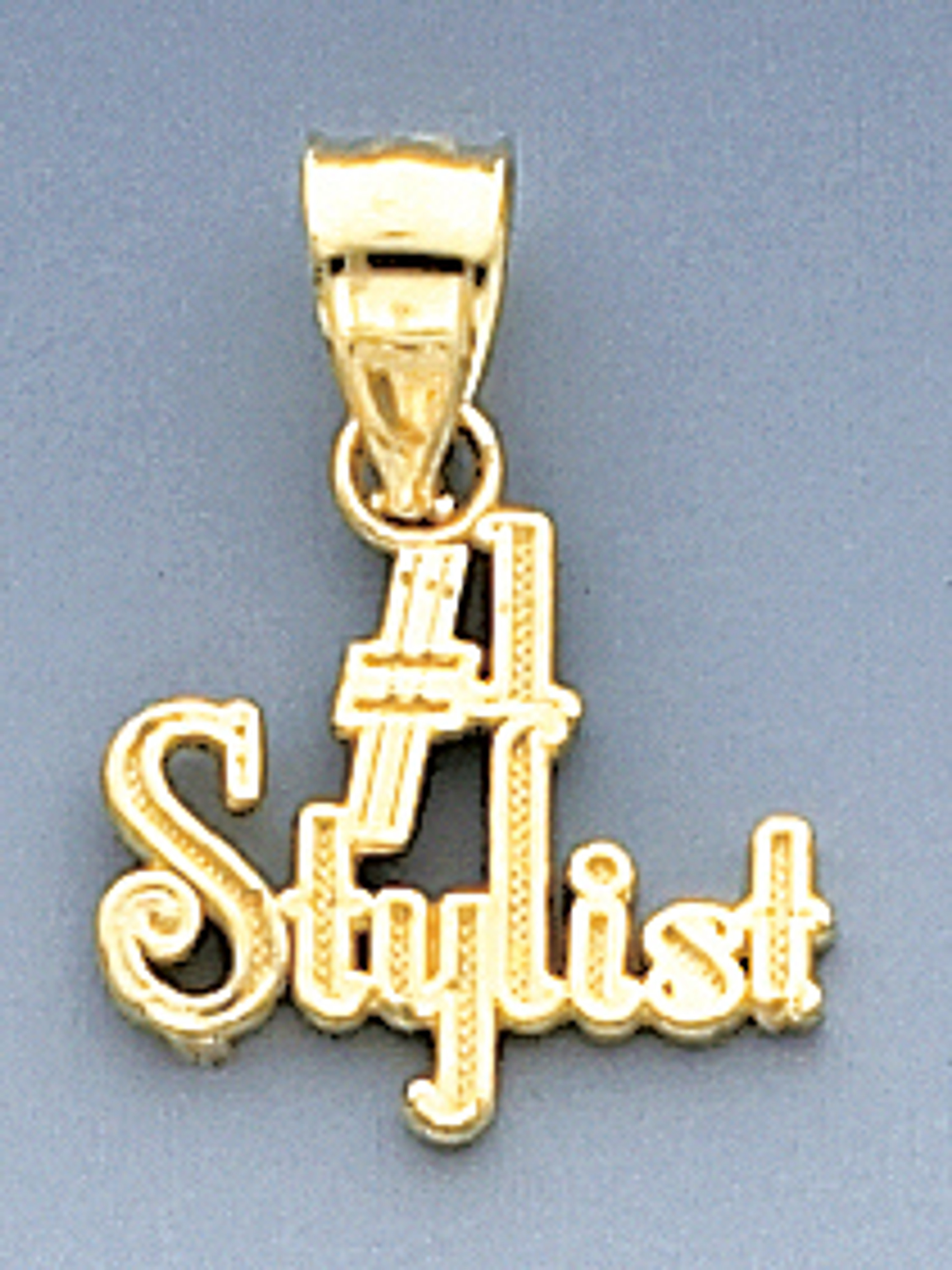 14k Gold #1 Stylist Charm. 14k Gold #1 Stylist Charm.