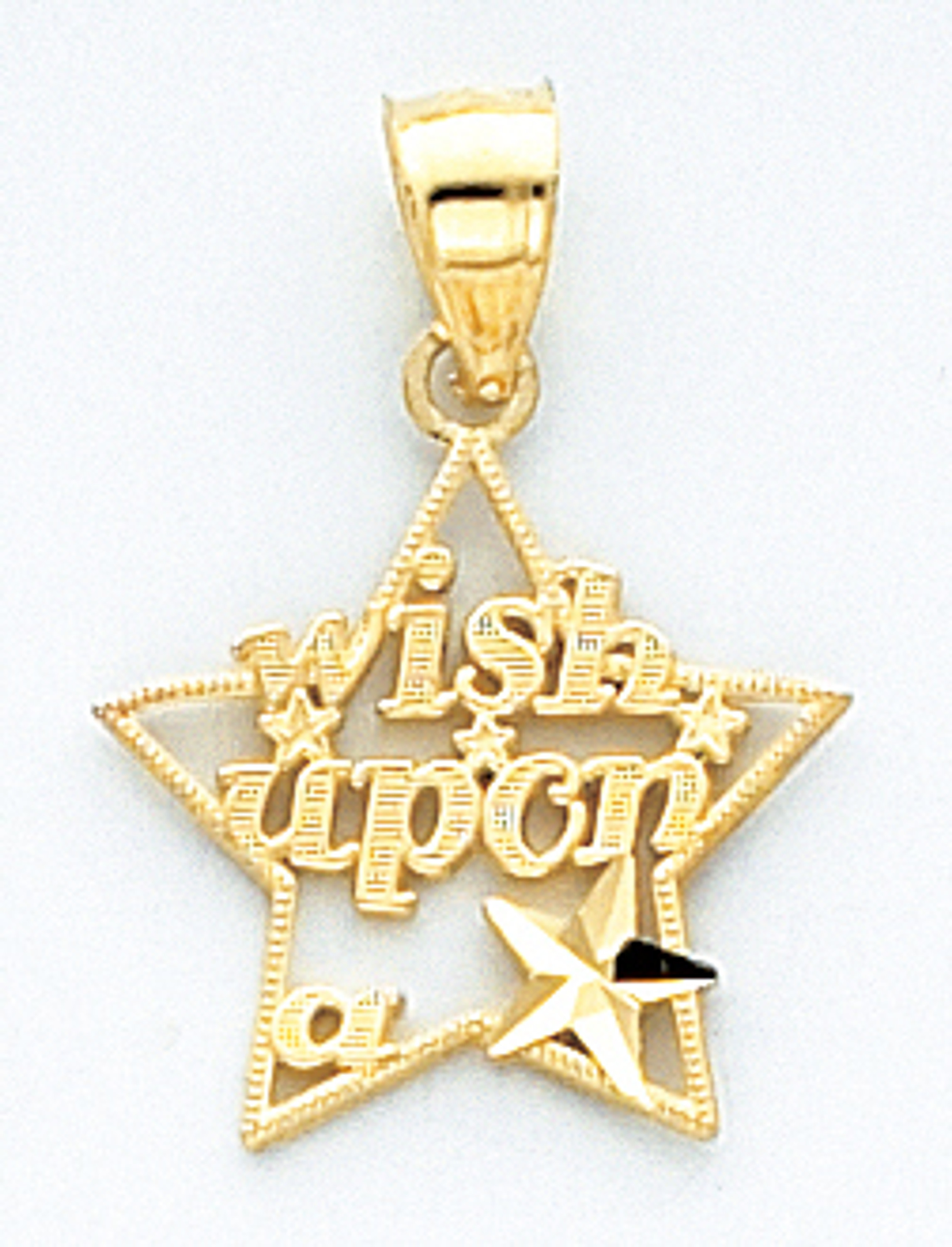 14k Gold Wish Upon A Star Charm 14k Gold Wish Upon A Star Charm