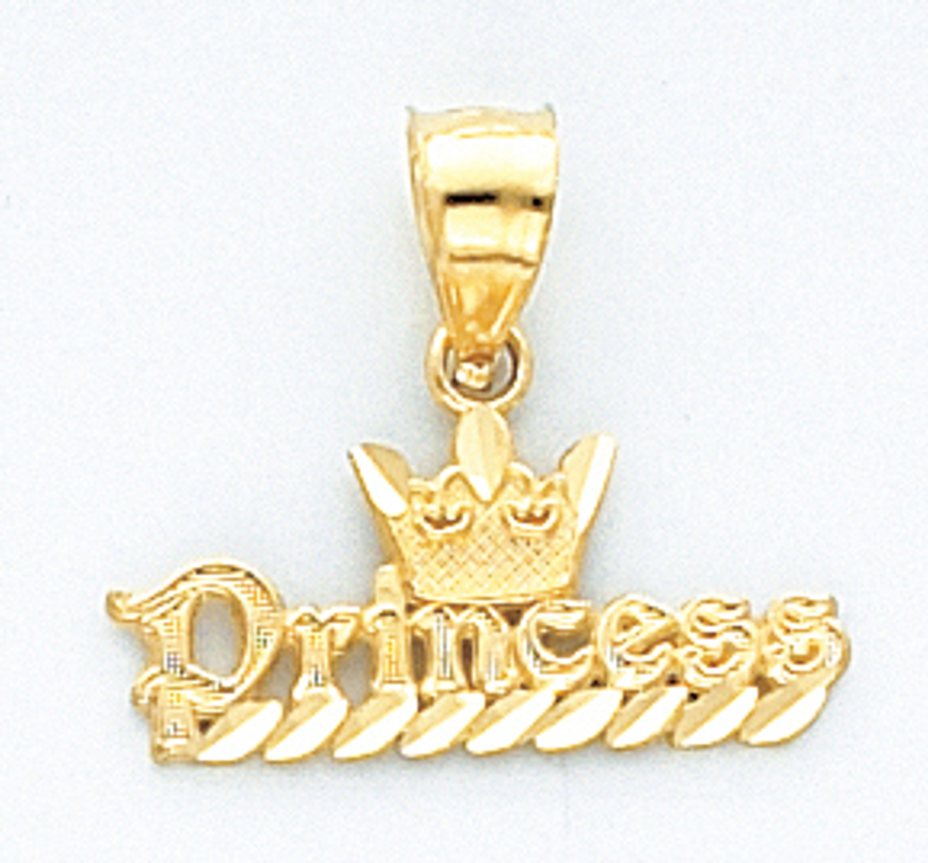 14k Gold 18mm Princess Charm 14k Gold 18mm Princess Charm