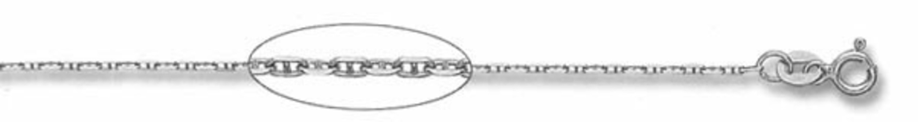 14k White Gold "Nickel Free" 1.5 Mm Anchor Chain 16" 14k White Gold "Nickel Free" 1.5 Mm Anchor Chain 16"