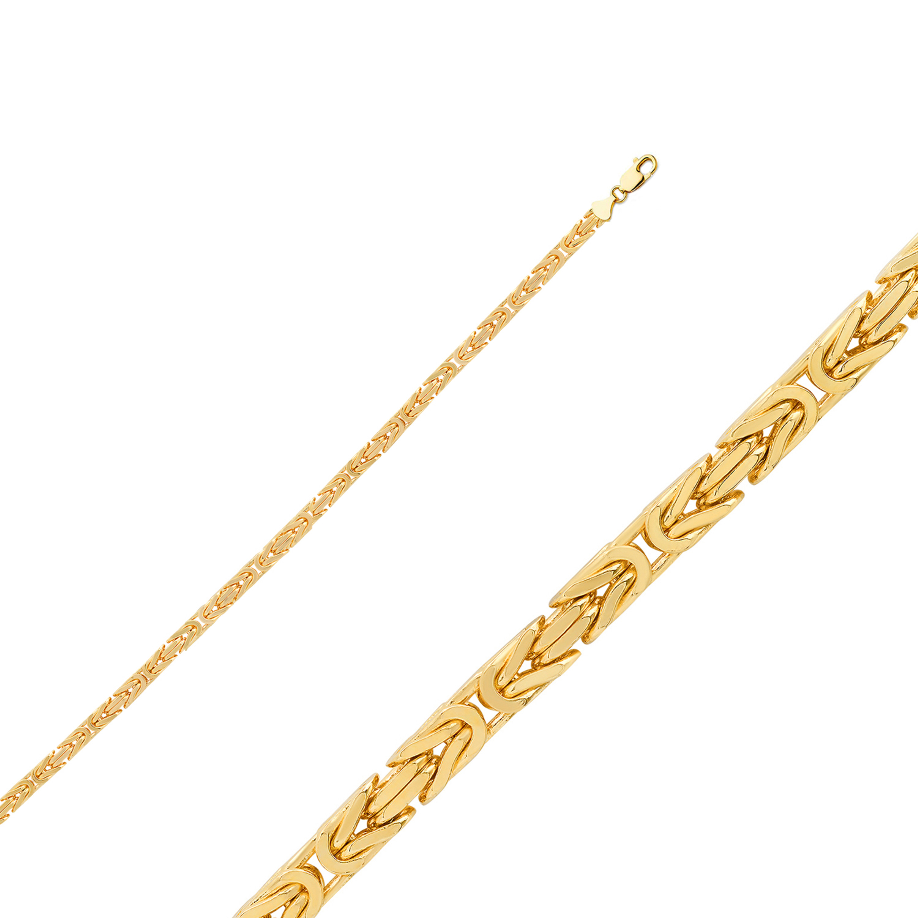 14k Gold 2.0mm Byzantine Chain 24 Inches 14k Gold 2.0mm Byzantine Chain 24 Inches