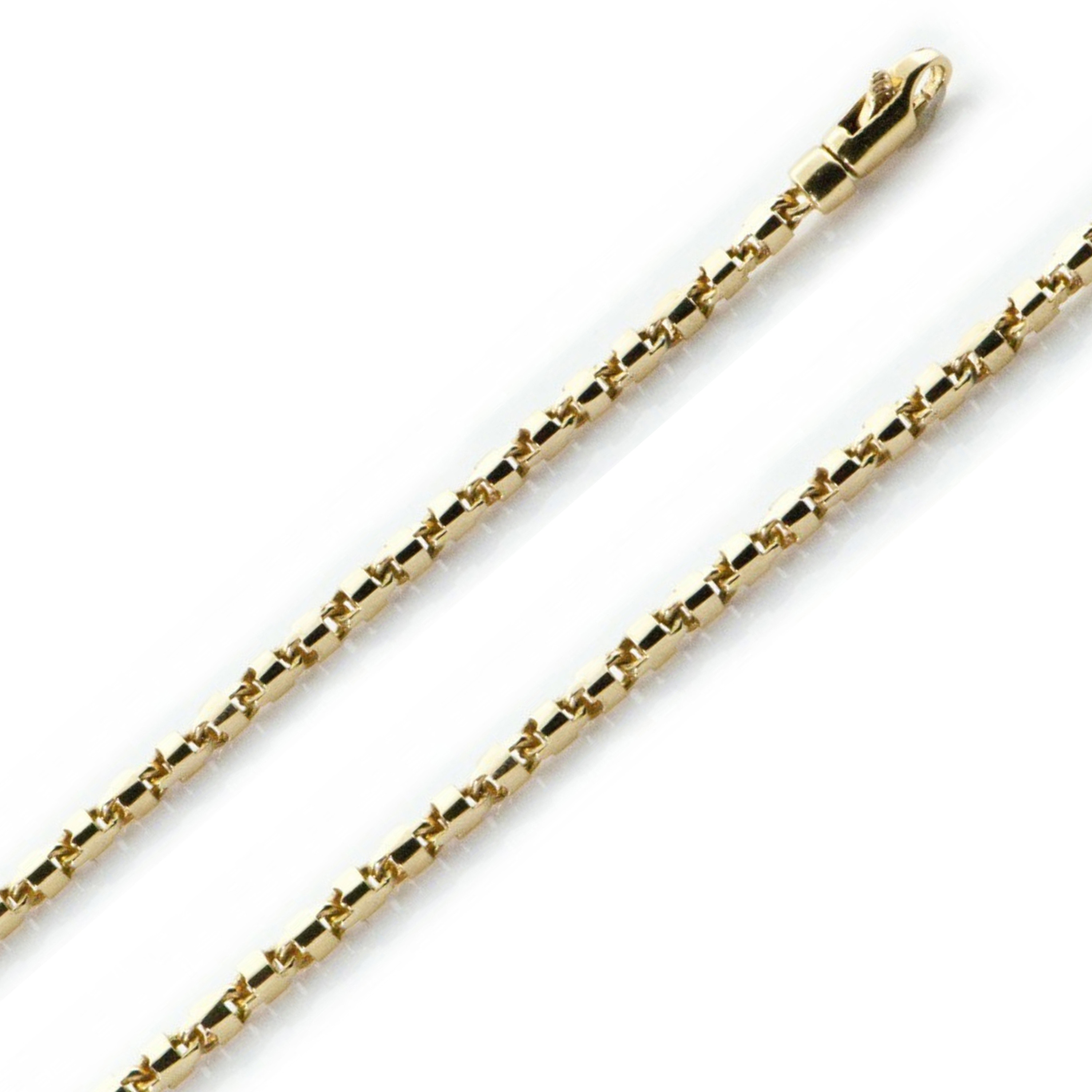14k Gold 2.6mm Fancy Hand Made Chain 18 Inches 14k Gold 2.6mm Fancy Hand Made Chain 18 Inches
