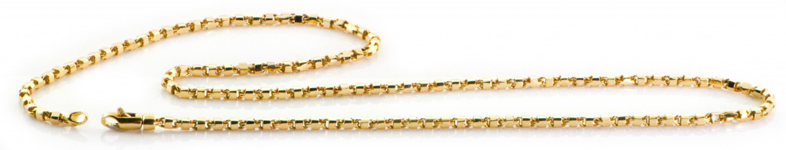 14k Gold 2.6mm Fancy Hand Made Chain 24 Inches 14k Gold 2.6mm Fancy Hand Made Chain 24 Inches