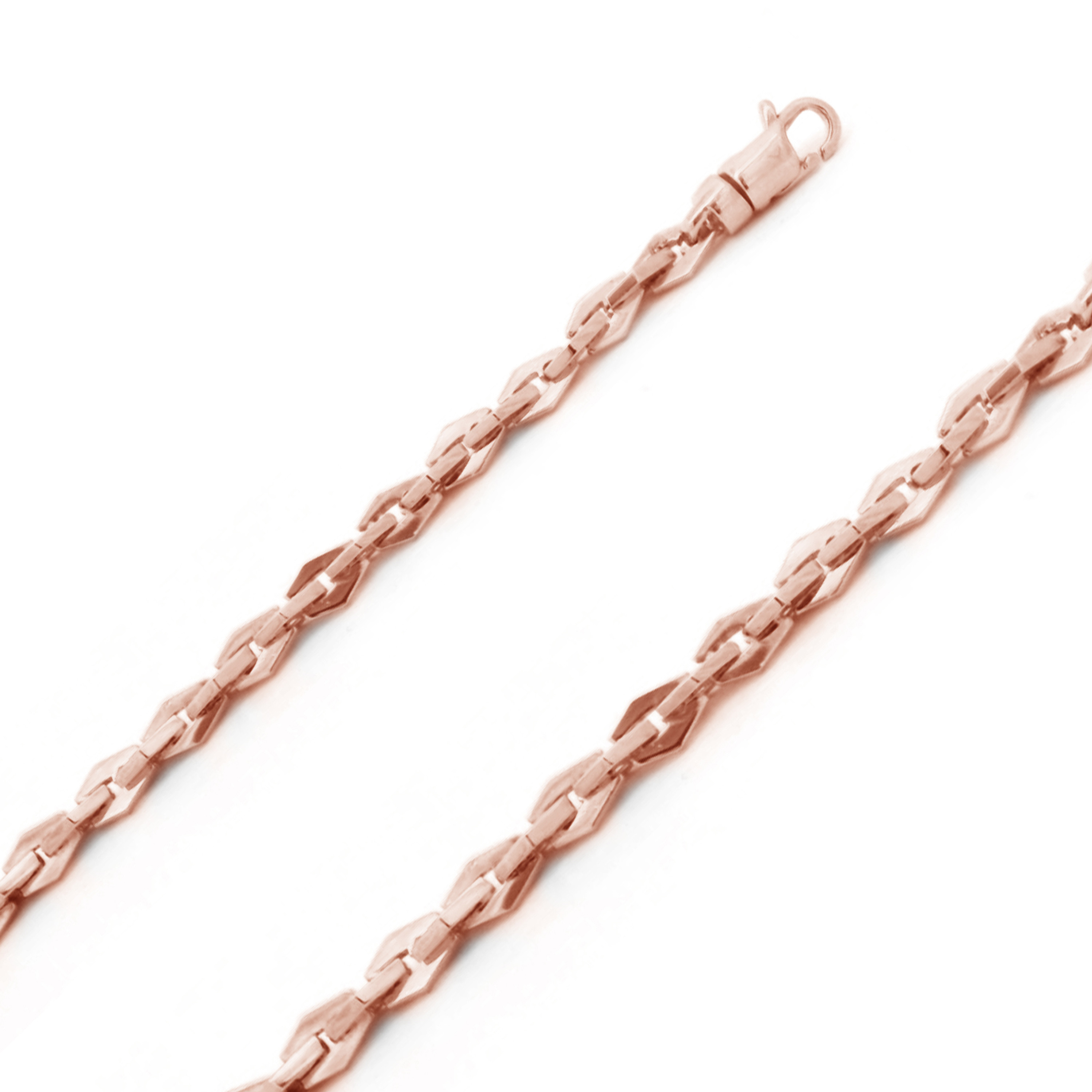 14k Rose Gold Fancy Hand Made Chain 4.6mm 26 Inches 14k Rose Gold Fancy Hand Made Chain 4.6mm 26 Inches