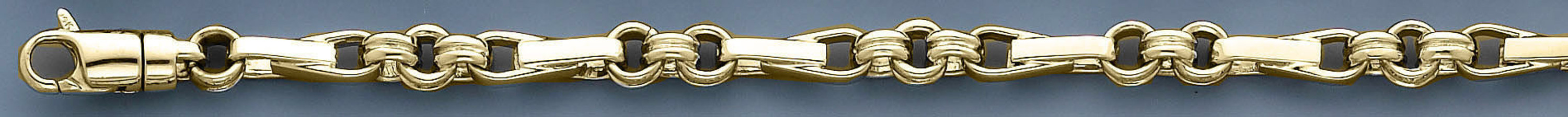 18k Gold Fancy Hand Made Chain 6.1mm 30 Inches 18k Gold Fancy Hand Made Chain 6.1mm 30 Inches