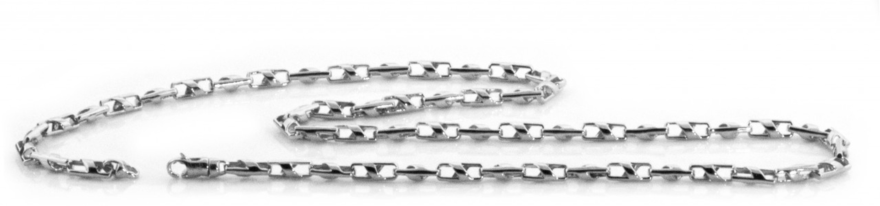 14k White Gold Gold 4.2mm Fancy Hand Made Chain 18 Inches 14k White Gold Gold 4.2mm Fancy Hand Made Chain 18 Inches