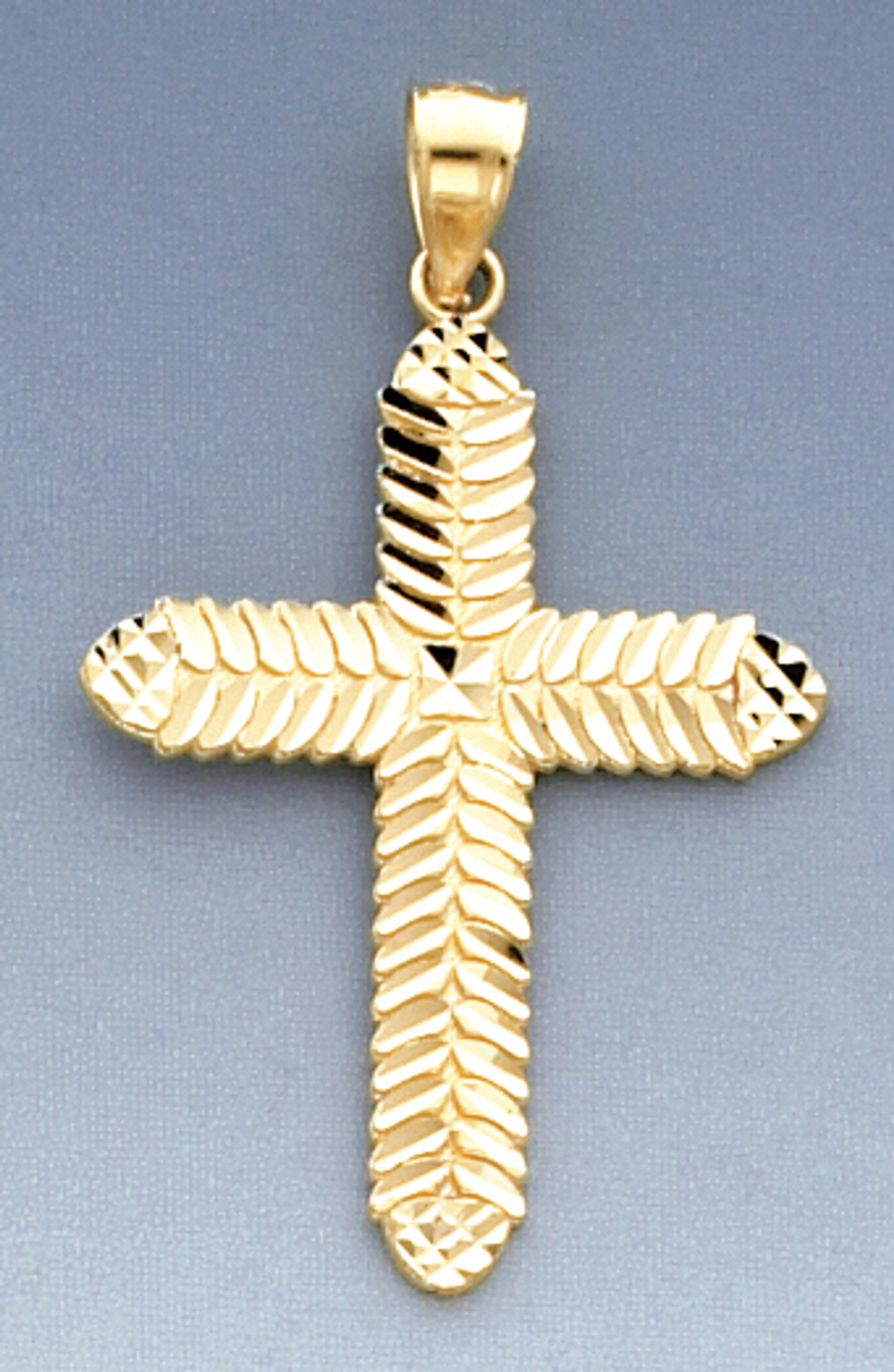 14k Yellow Gold 40.7mm Cross Pendant 14k Yellow Gold 40.7mm Cross Pendant