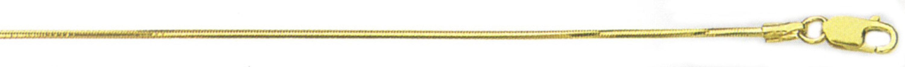 14k Gold 0.8mm (diamond Cut) Snake Chain 22" 14k Gold 0.8mm (diamond Cut) Snake Chain 22"