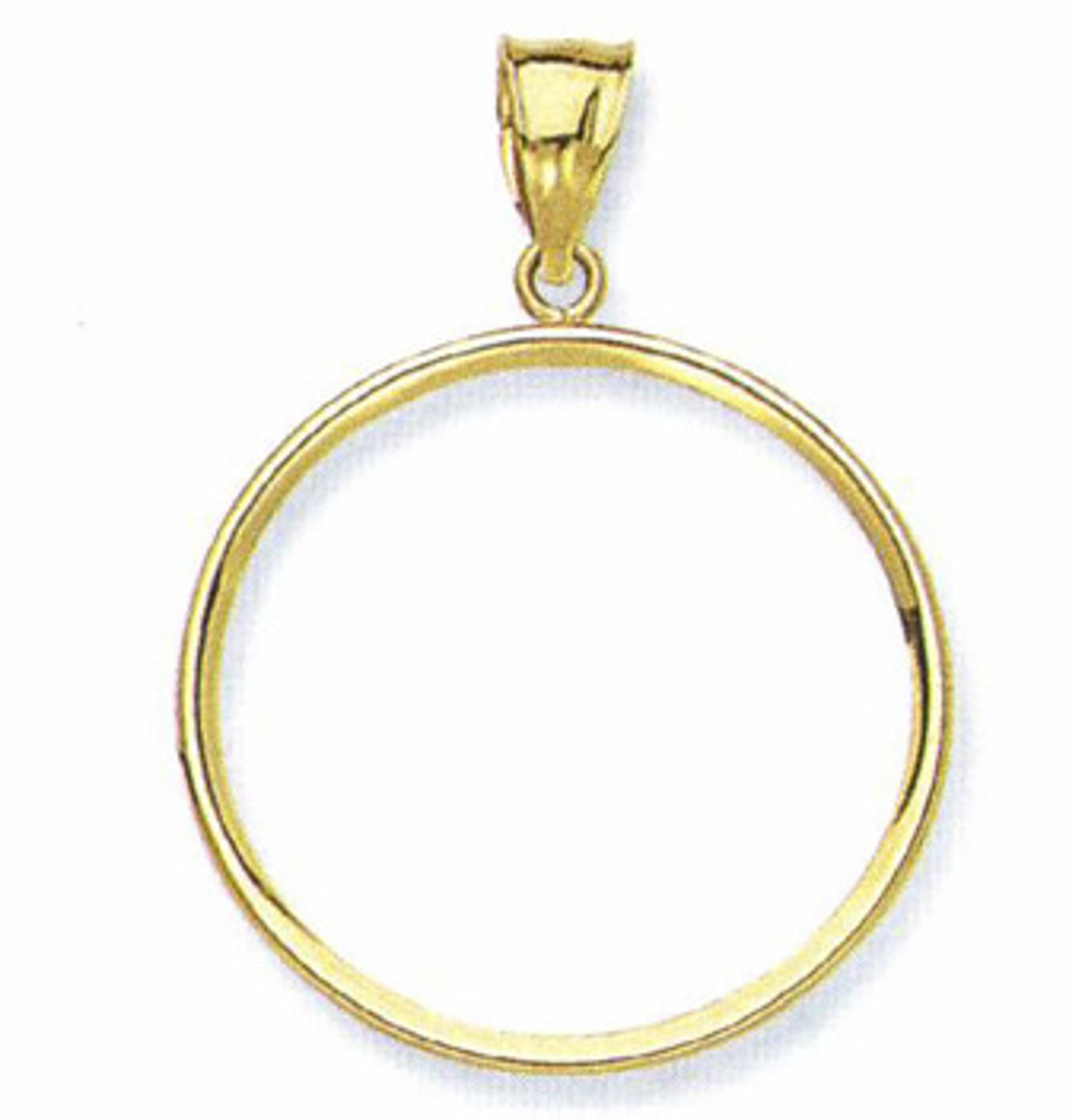 14k Gold 1/2 oz Panda & American Eagle Coin Bezel 14k Gold 1/2 oz Panda & American Eagle Coin Bezel