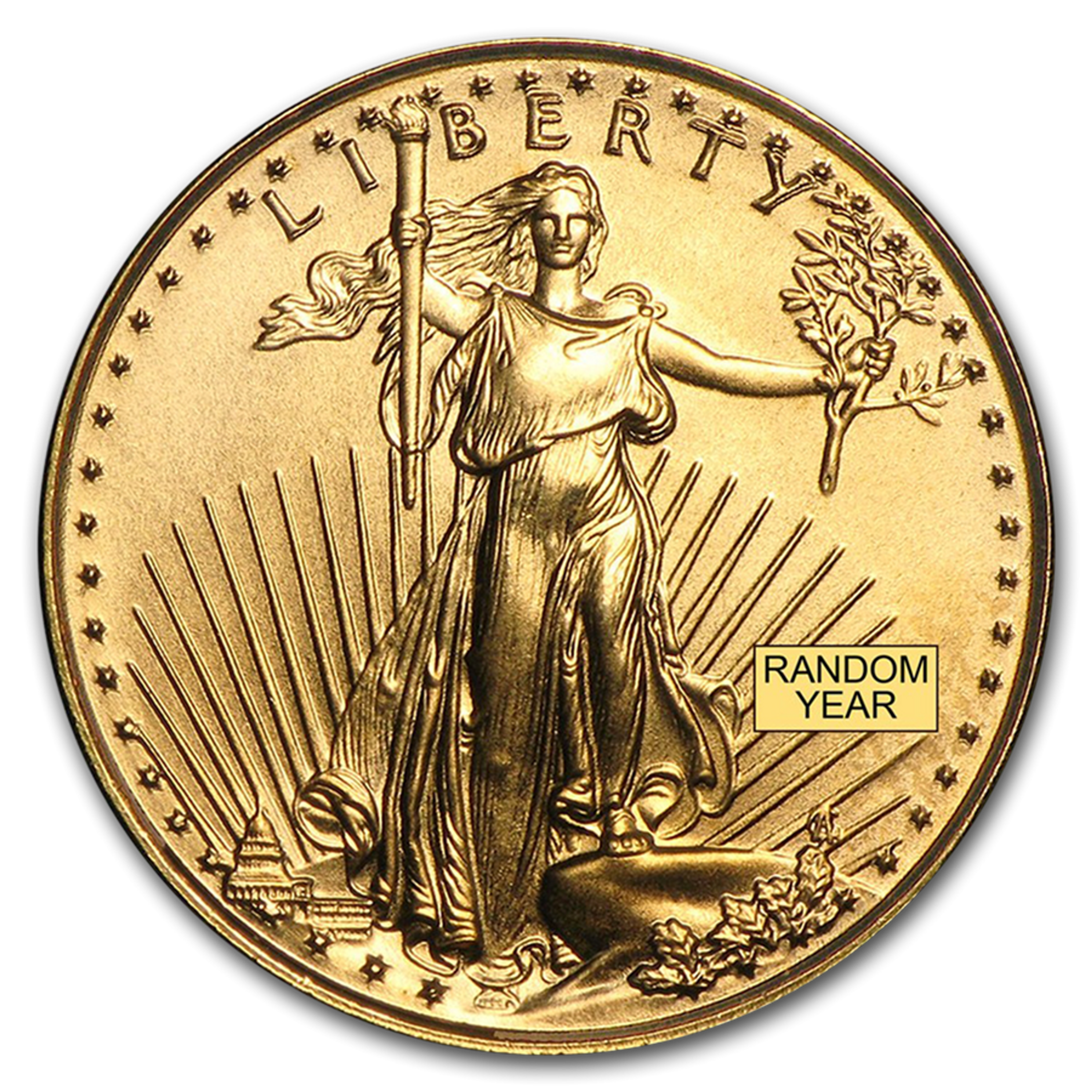 14k Gold 1/10 oz American Eagle Coin Diamond Cut Screw Top Bezel 14k Gold 1/10 oz American Eagle Coin Diamond Cut Screw Top Bezel