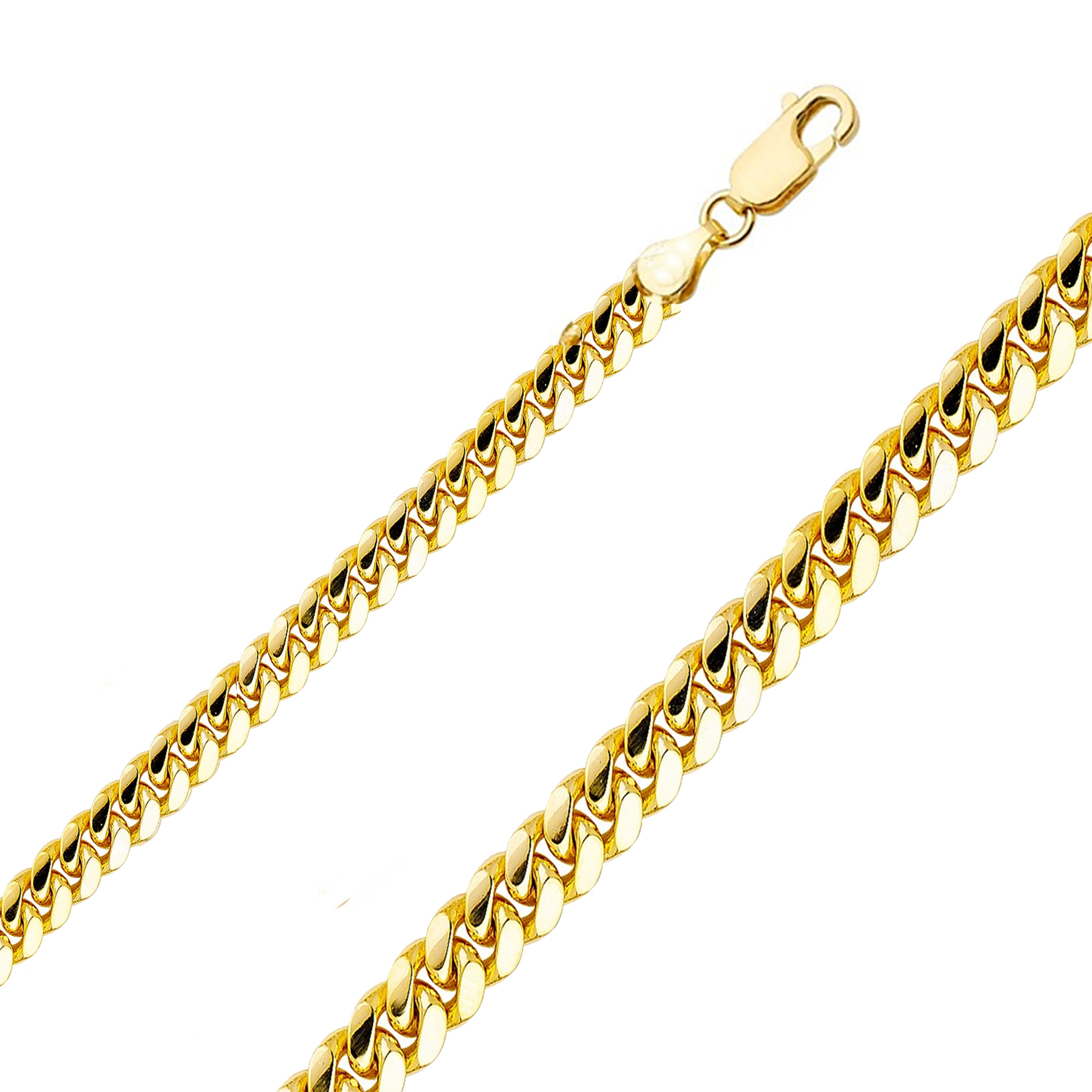 14k Yellow Gold Miami Cuban Chain 7.0mm 24 Inches 14k Yellow Gold Miami Cuban Chain 7.0mm 24 Inches