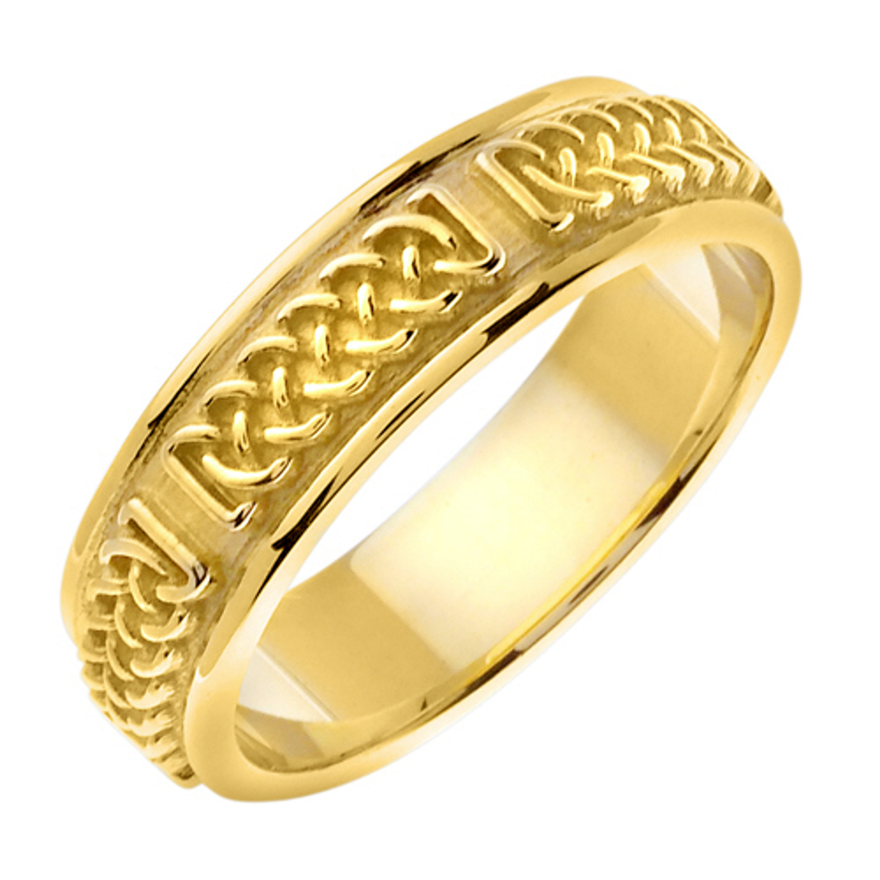 14k Yellow Gold  Handmade Celtic Wedding Band 14k Yellow Gold  Handmade Celtic Wedding Band