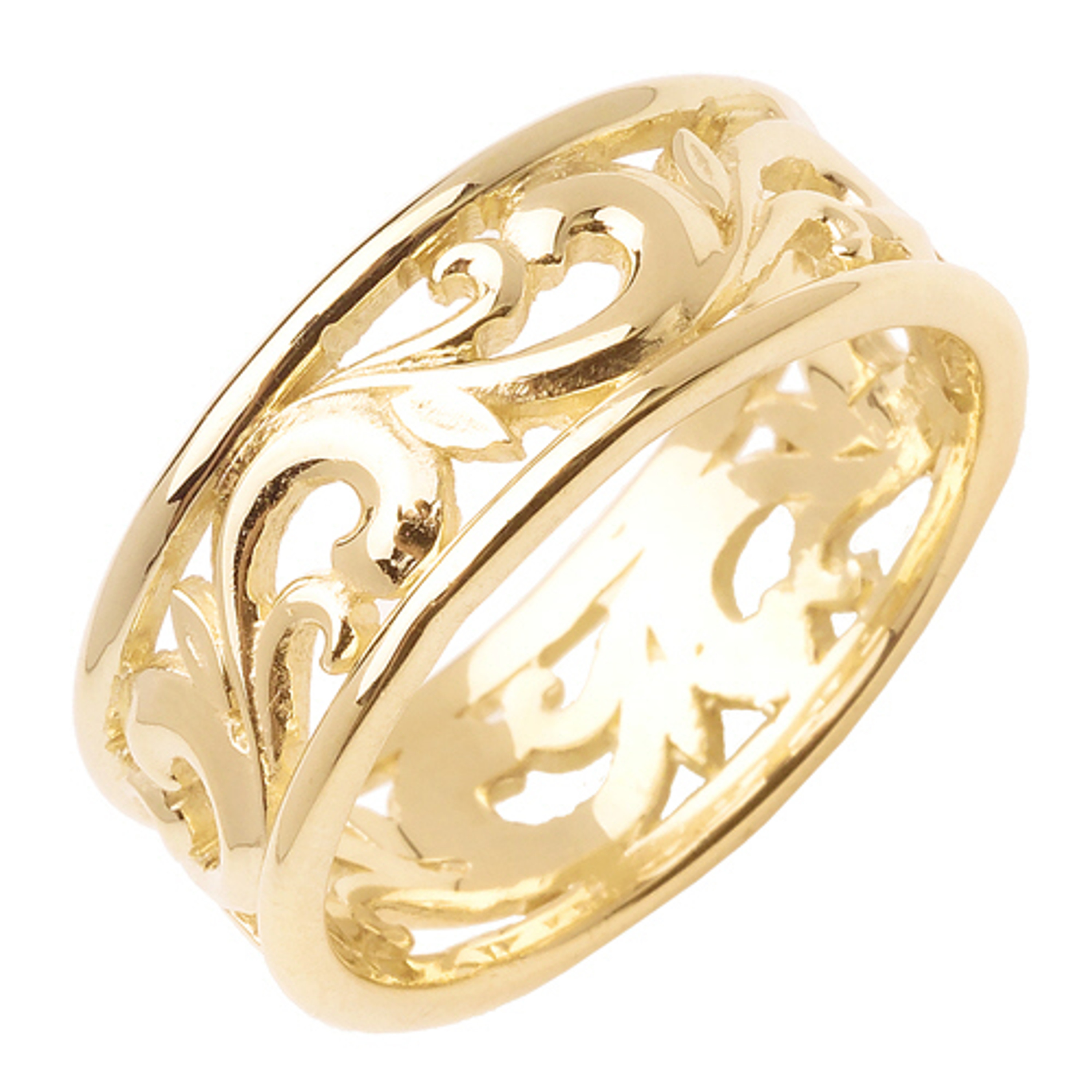 14k Yellow Gold 8.5mm  Fancy Wedding Band 14k Yellow Gold 8.5mm  Fancy Wedding Band