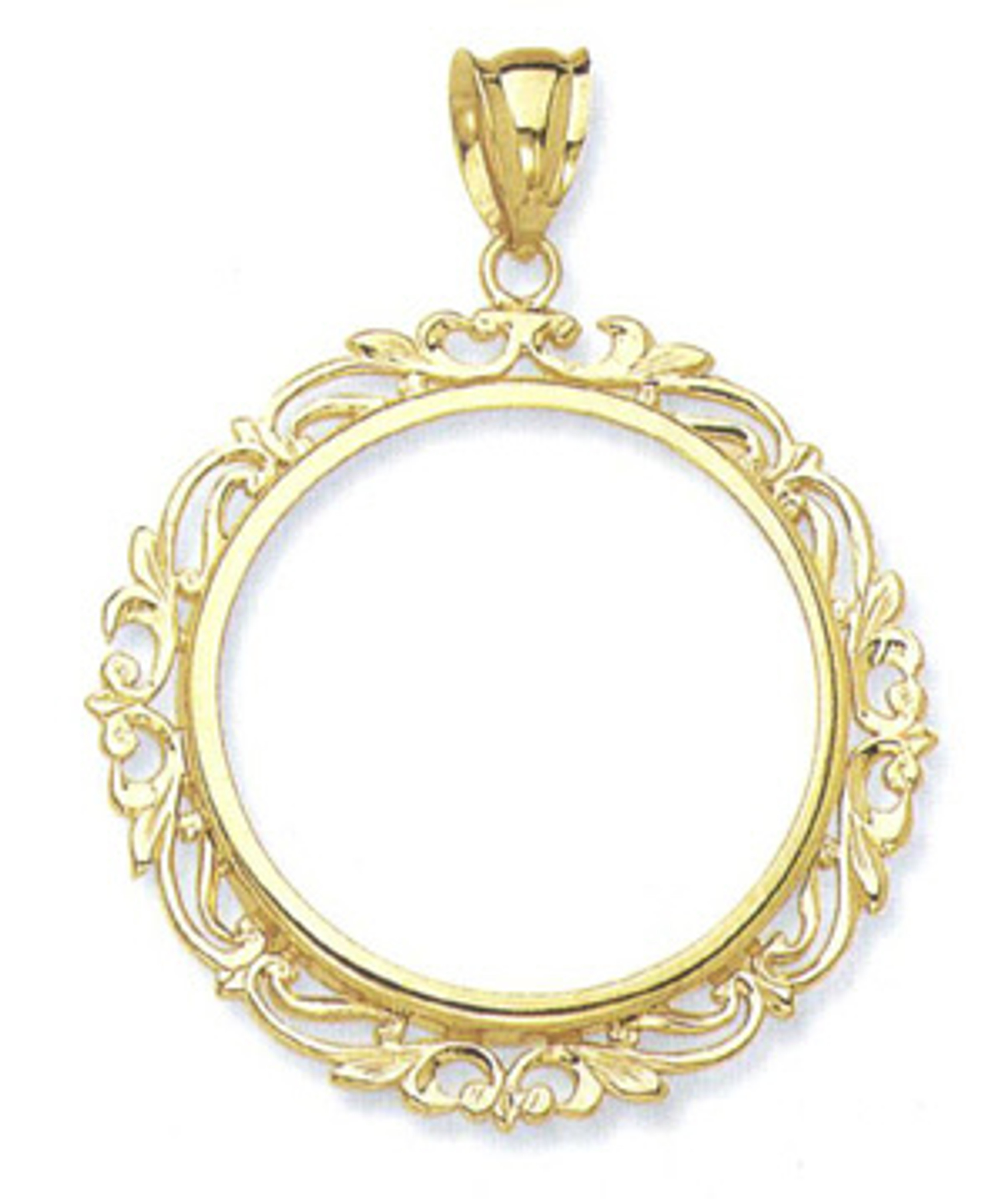 14k Gold 1 oz American Eagle & Krugerrand Coin Bezel 14k Gold 1 oz American Eagle & Krugerrand Coin Bezel