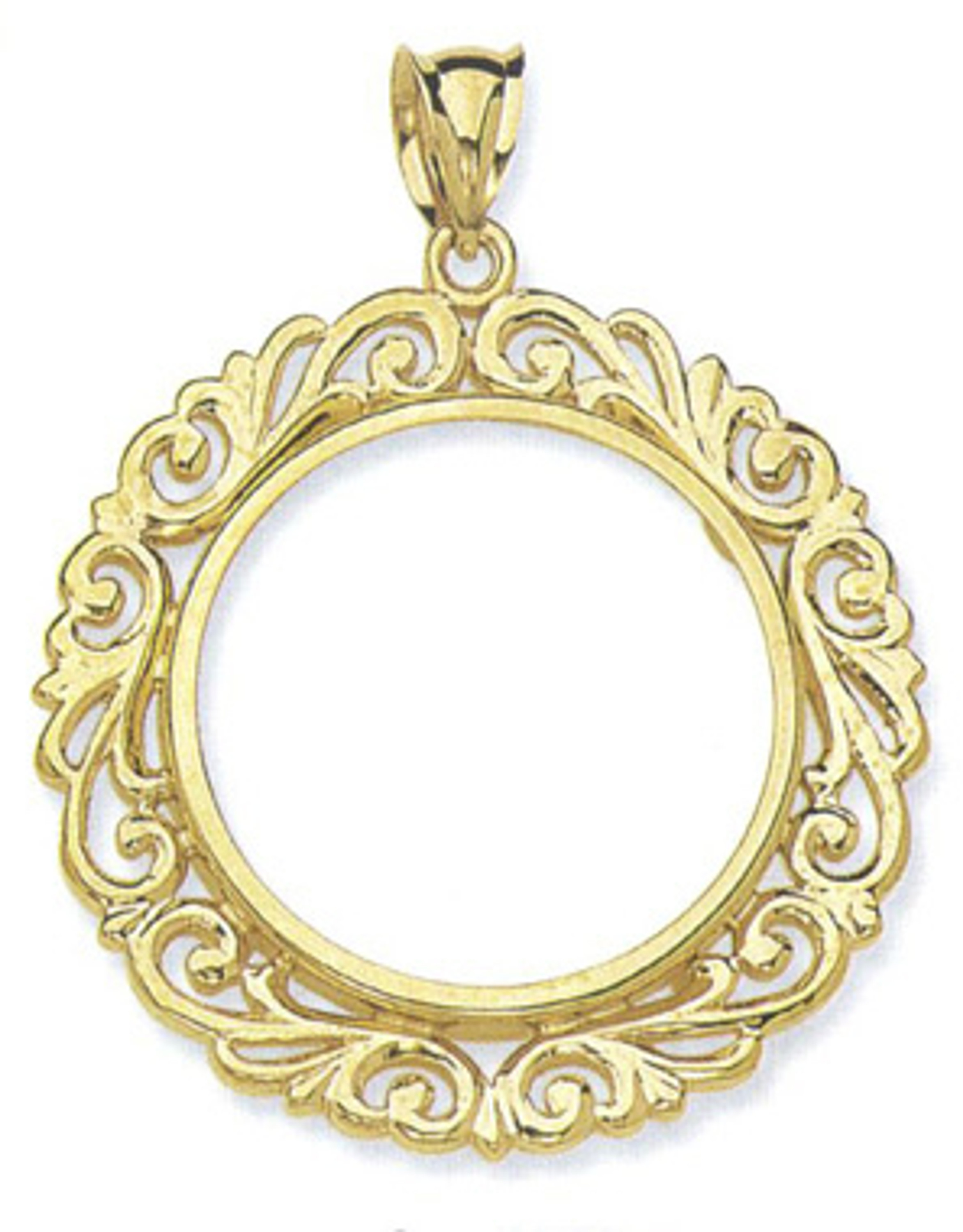14k Gold 1oz Canadian Maple Leaf Bezel 14k Gold 1oz Canadian Maple Leaf Bezel