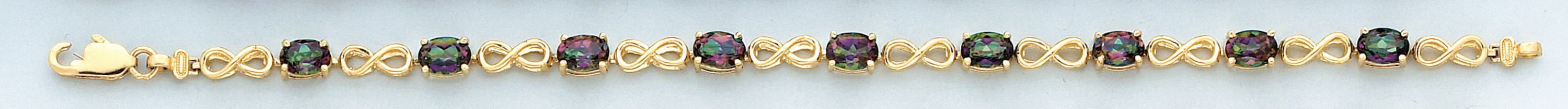 14k Yellow Gold Mystic Topa Bracelet 7 Inches 14k Yellow Gold Mystic Topa Bracelet 7 Inches