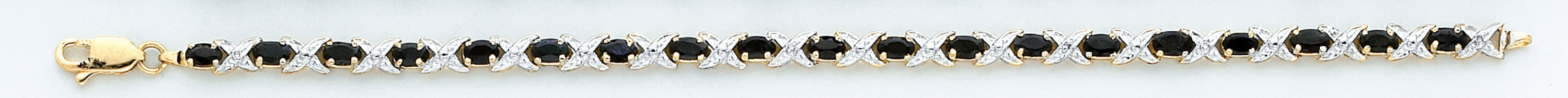 14k Yellow Gold Black Onyx Bracelet 7 Inches 14k Yellow Gold Black Onyx Bracelet 7 Inches