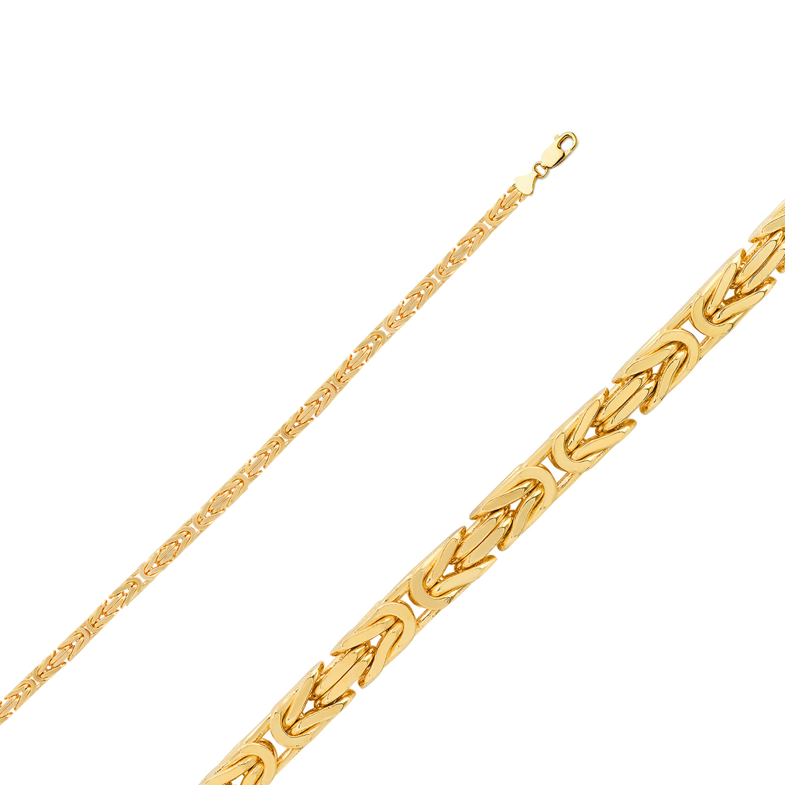 18k Gold 2.5mm Byzantina Chain 30 Inches 18k Gold 2.5mm Byzantina Chain 30 Inches