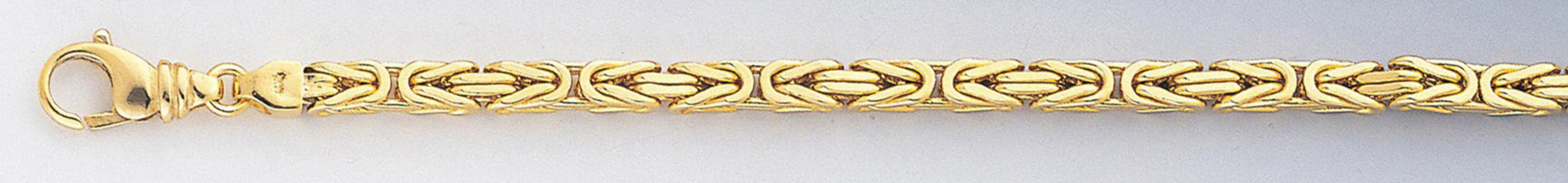 18k Gold 4.0mm Byzantina Bracelet 9 In 18k Gold 4.0mm Byzantina Bracelet 9 In