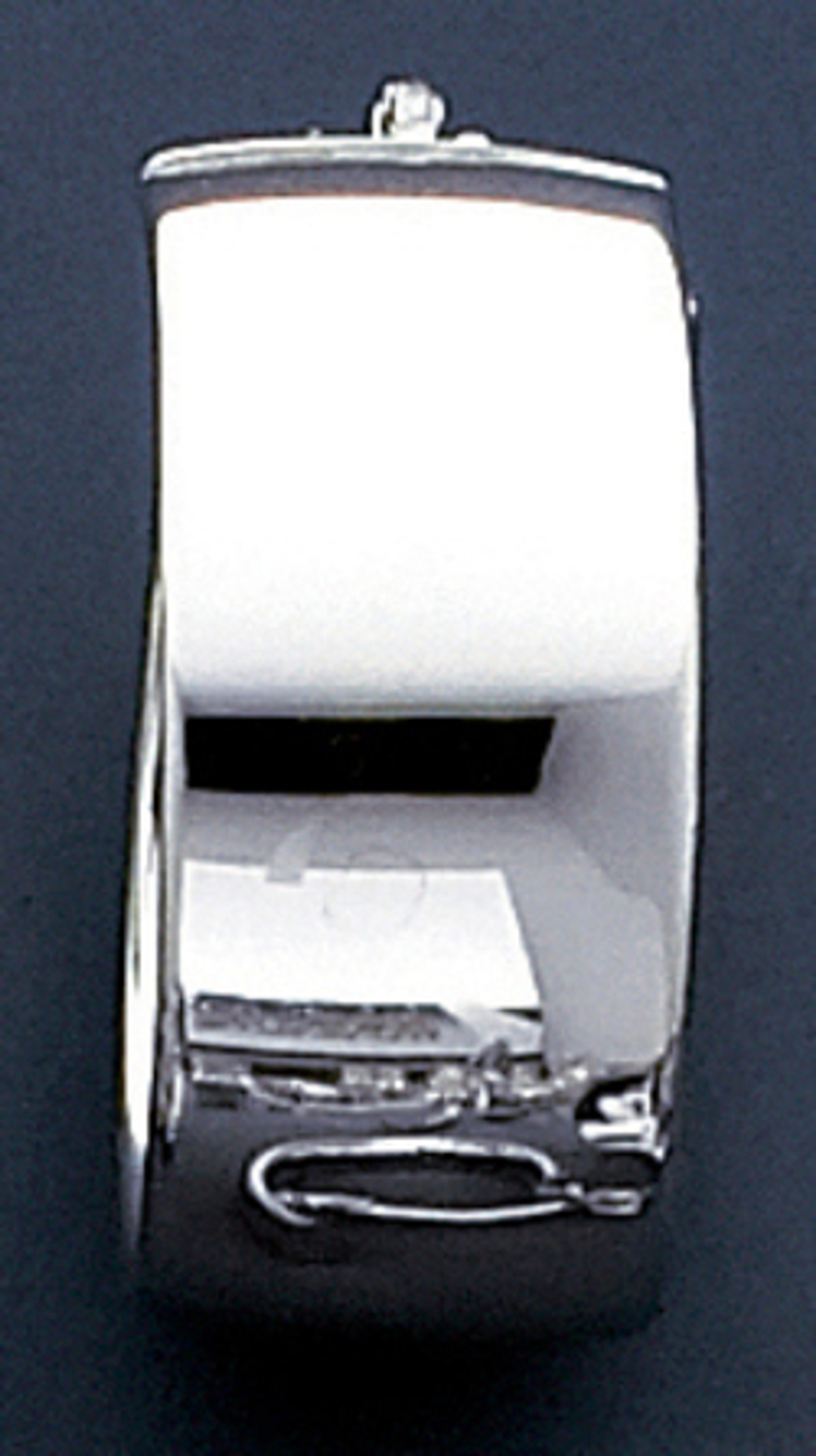 18k White Gold 24.01mm " Nickel Free" Italian Hoop Earrings 18k White Gold 24.01mm " Nickel Free" Italian Hoop Earrings