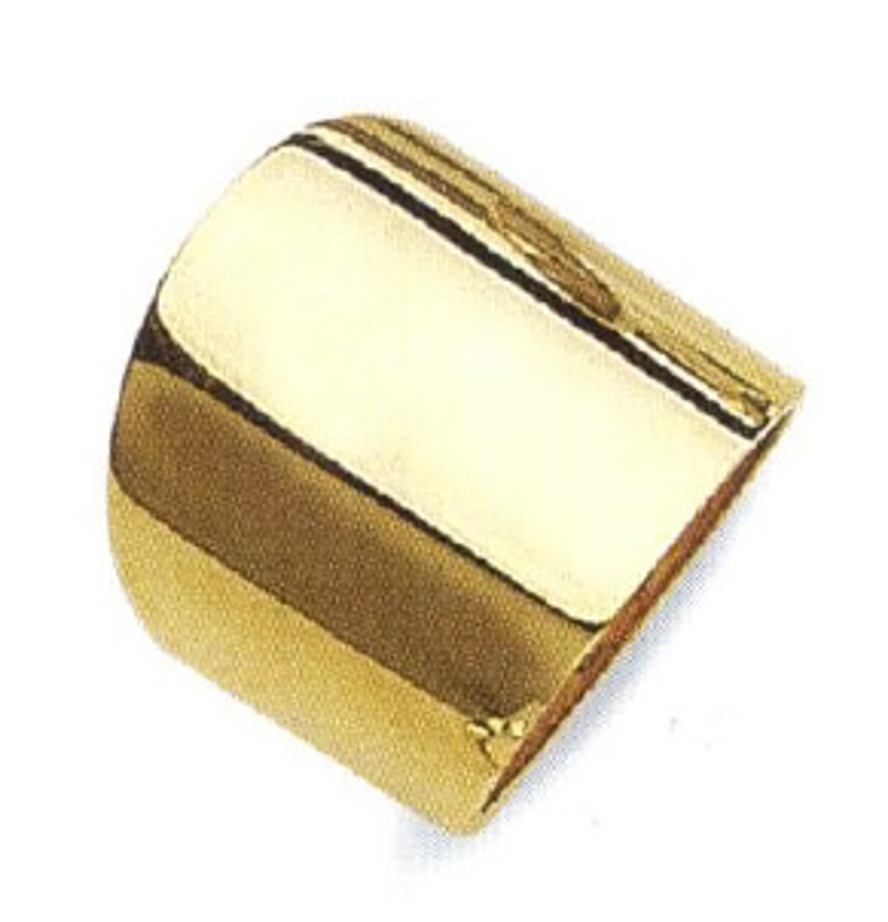 14k Yellow Gold 20mm Cigar Band Ring 14k Yellow Gold 20mm Cigar Band Ring