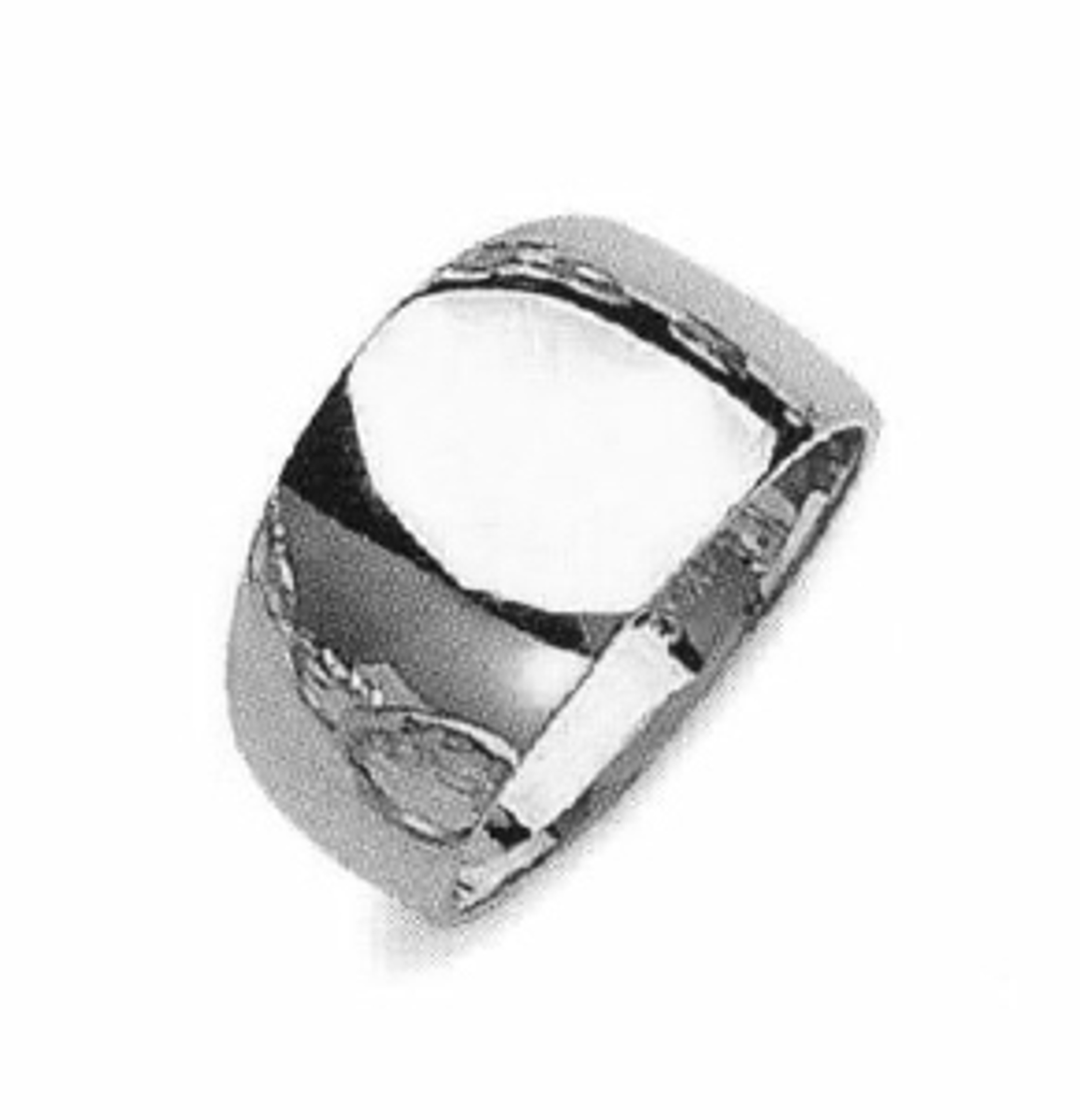 14k White Gold 12mm Cigar Band Ring 14k White Gold 12mm Cigar Band Ring