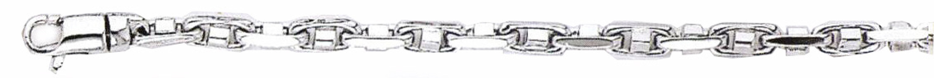 Sterling Silver nickel Free 3.2mm Hand Made Chain 22 Inches