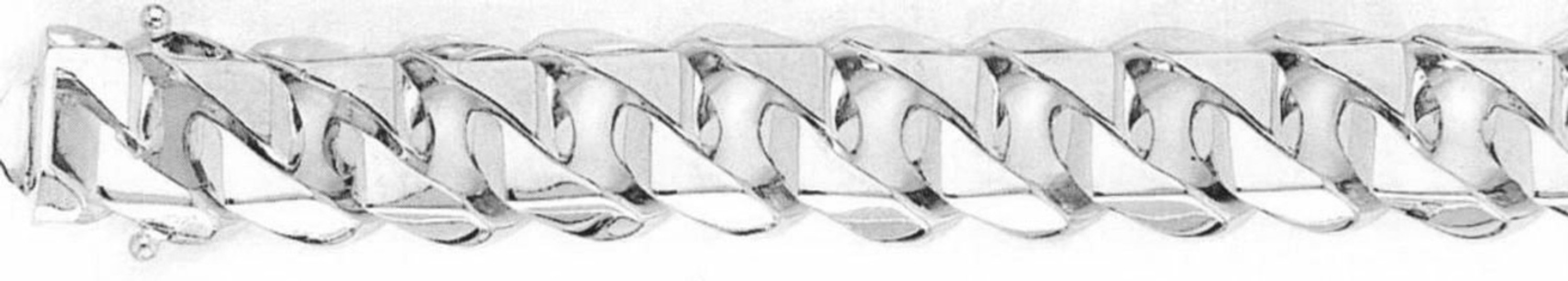 Sterling Silver Hand Made Chain 13.9mm And 28"