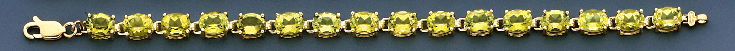 14k Yellow Gold Peridot Bracelet 7 Inches 14k Yellow Gold Peridot Bracelet 7 Inches