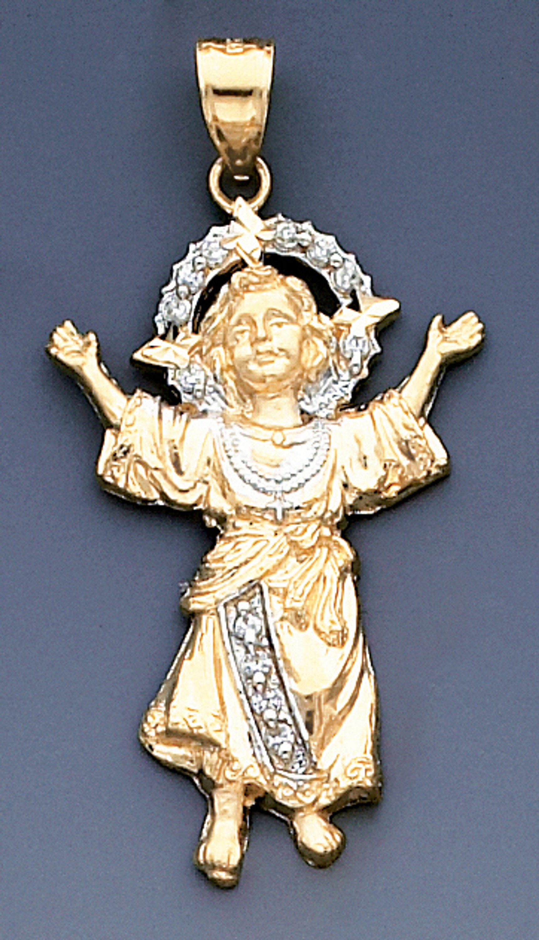 14k Gold 24mm Santo Nio De Atocha 14k Gold 24mm Santo Nio De Atocha